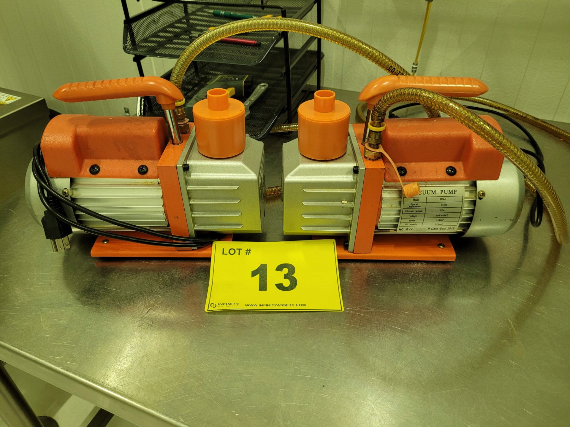 LOT - (2) RS-1 VACUUM PUMPS - LOCATED IN ROOM 22