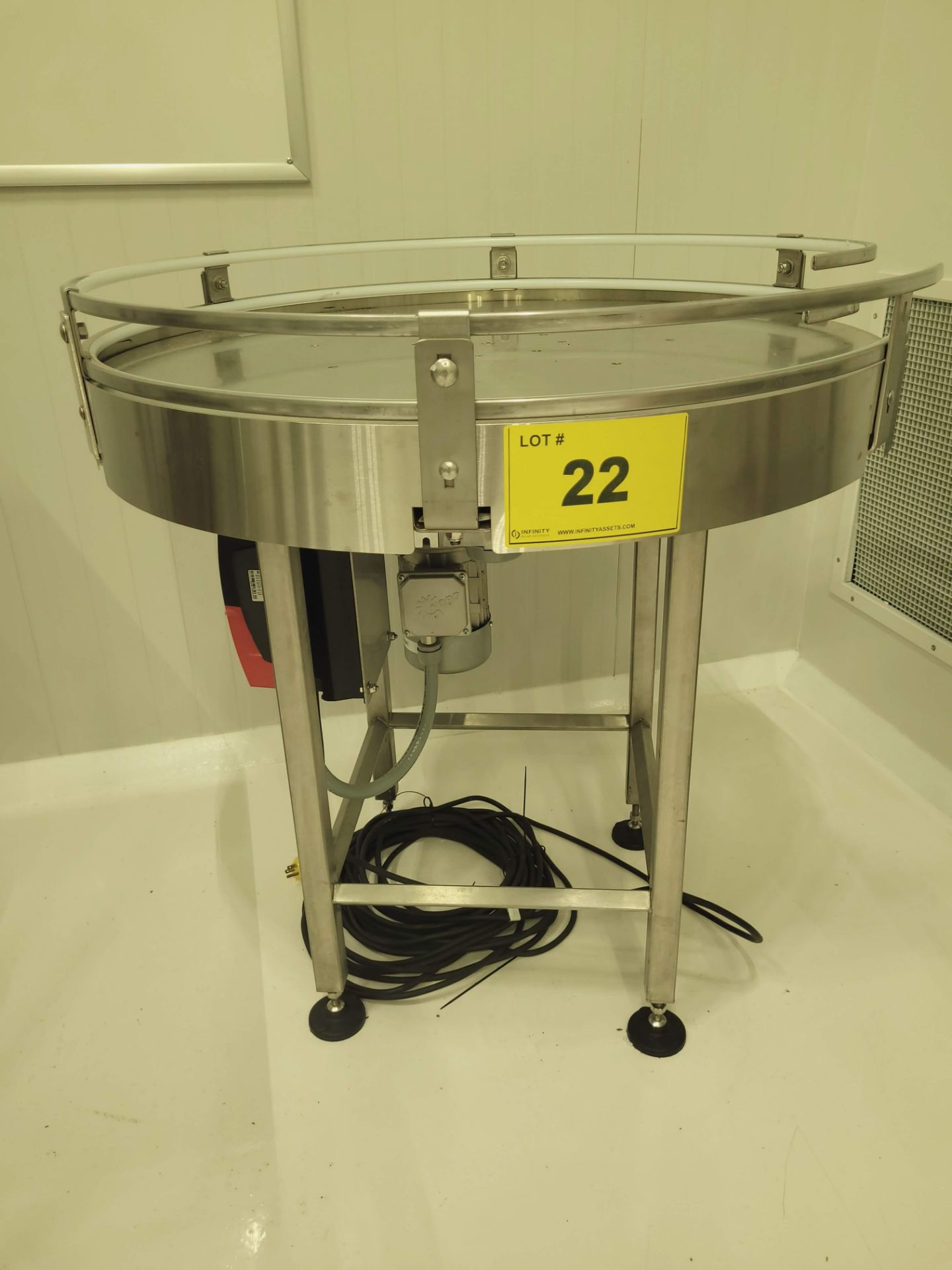 WRIGHTLINE ROTARY ACCUMULATION TABLE, 36" - LOCATED IN ROOM 24