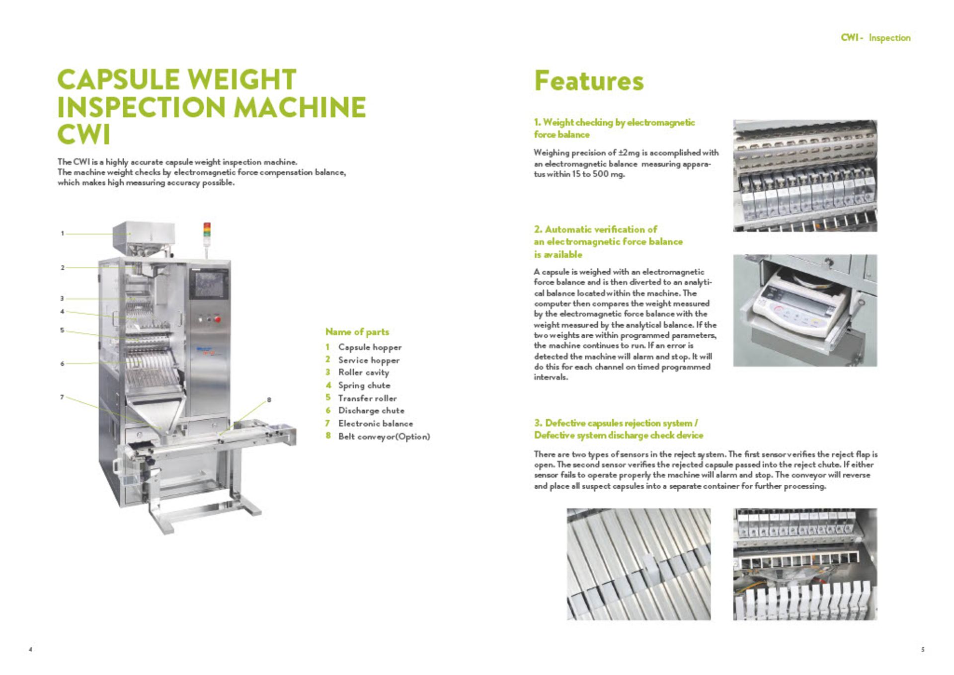 QUALICAPS CWI-125 WEIGHT INSPECTION MACHINE, SORTING SPEED 125,000 CAPULES, 00-5 HARD CAPULES - Image 20 of 21