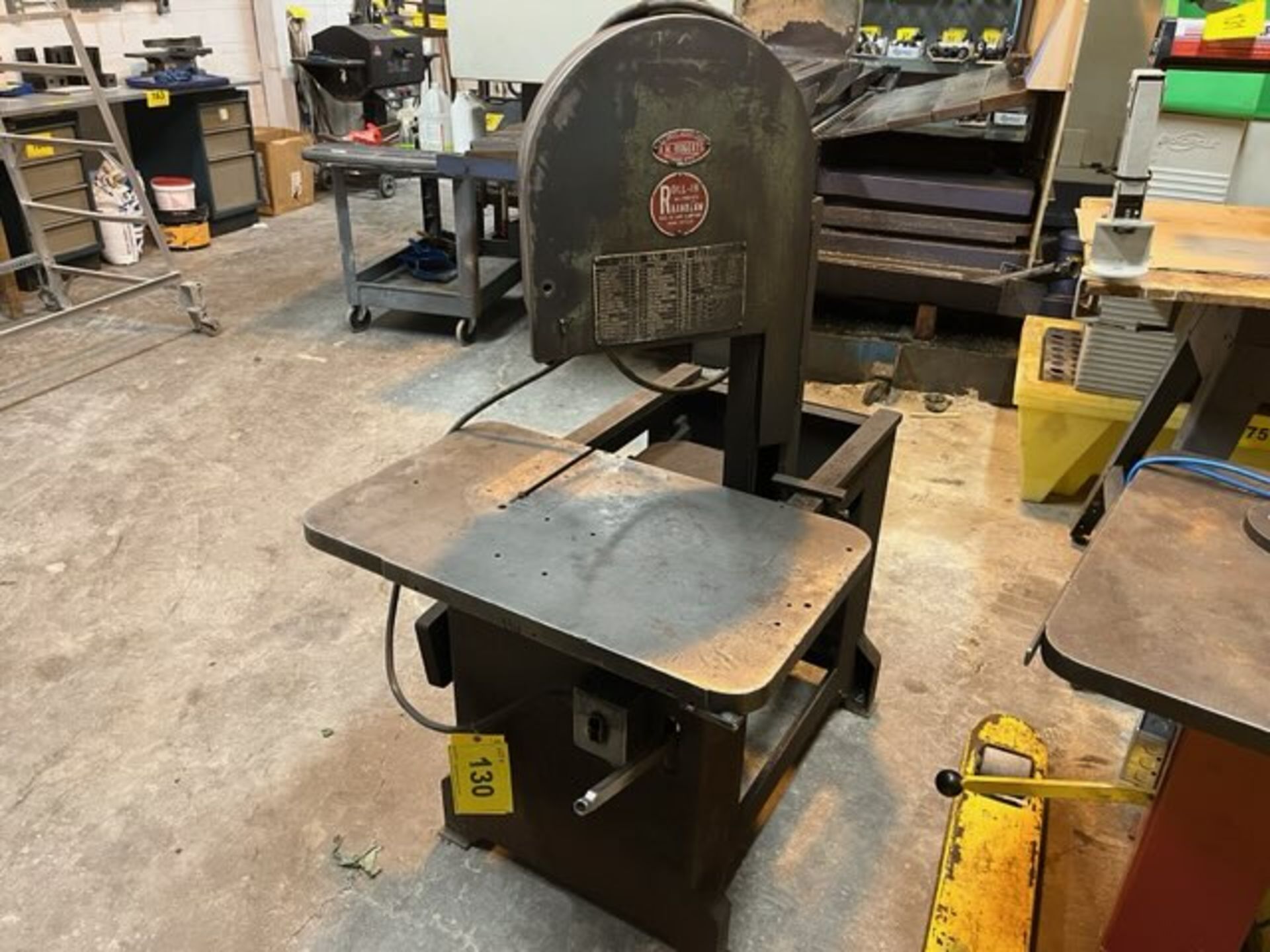 H.H. ROBERTS ROLL-IN BANDSAW (RIGGING FEE $75)