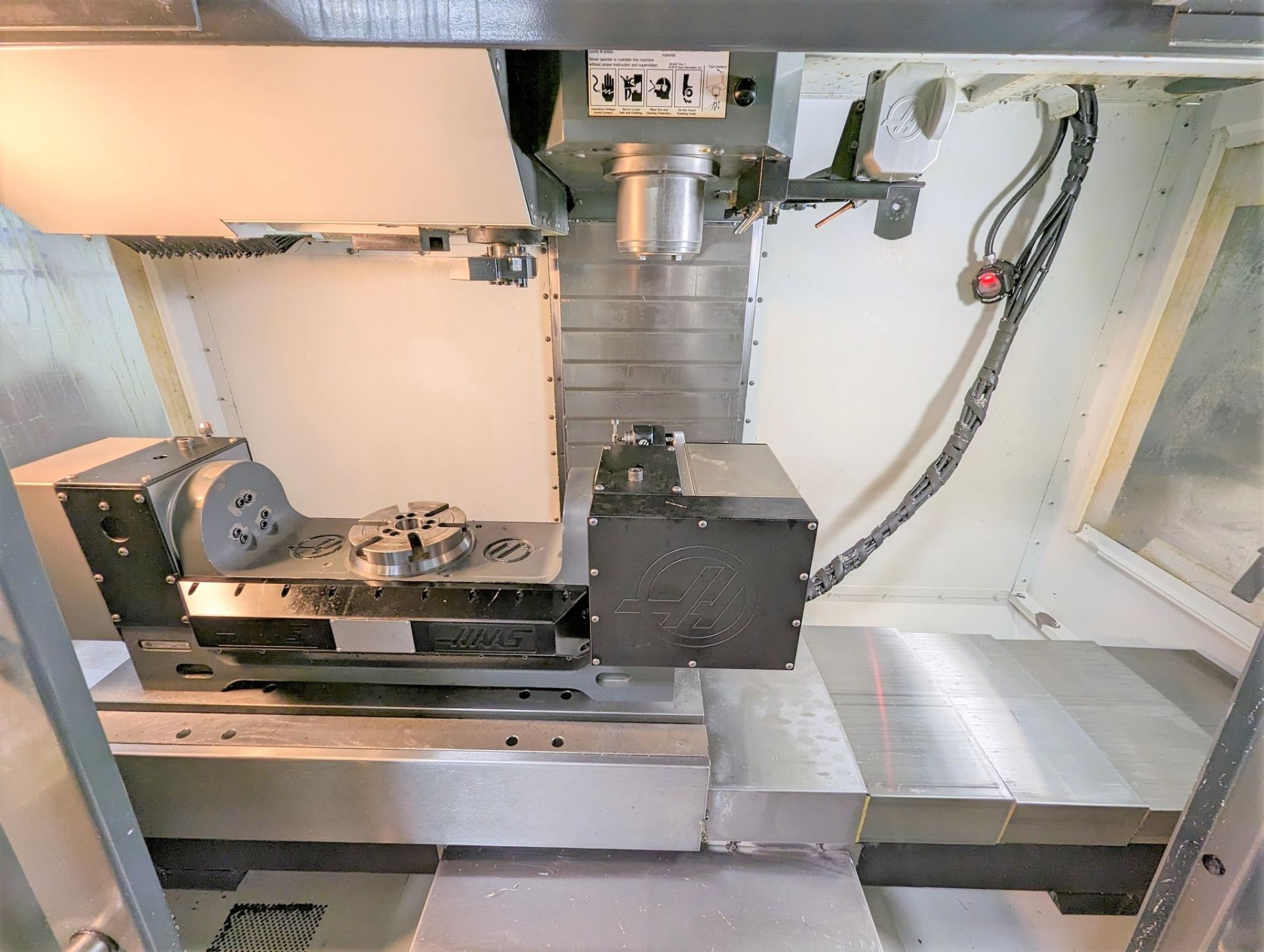 2013 HAAS VF-2TR 5-AXIS CNC VERTICAL MACHINING CENTER, CNC CONTROL, CAT40, TRAVELS: X-30”, Y-16”, - Image 6 of 23