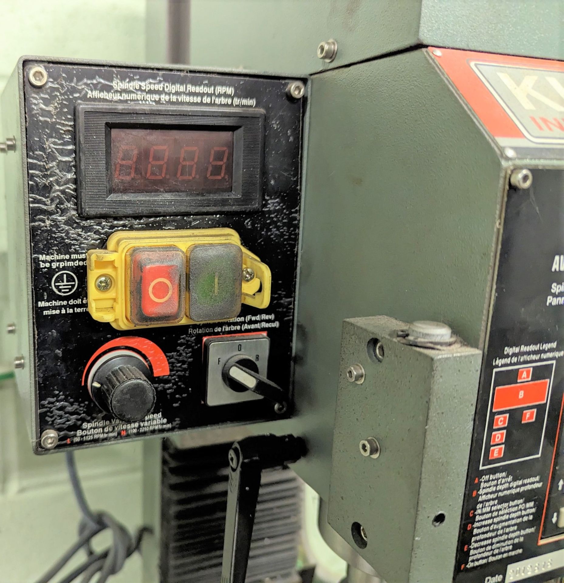 2012 KING INDUSTRIAL KC-20VS MILLING DRILLING MACHINE WITH DIGITAL READOUTS, S/N 0912 (RIGGING - Image 4 of 10