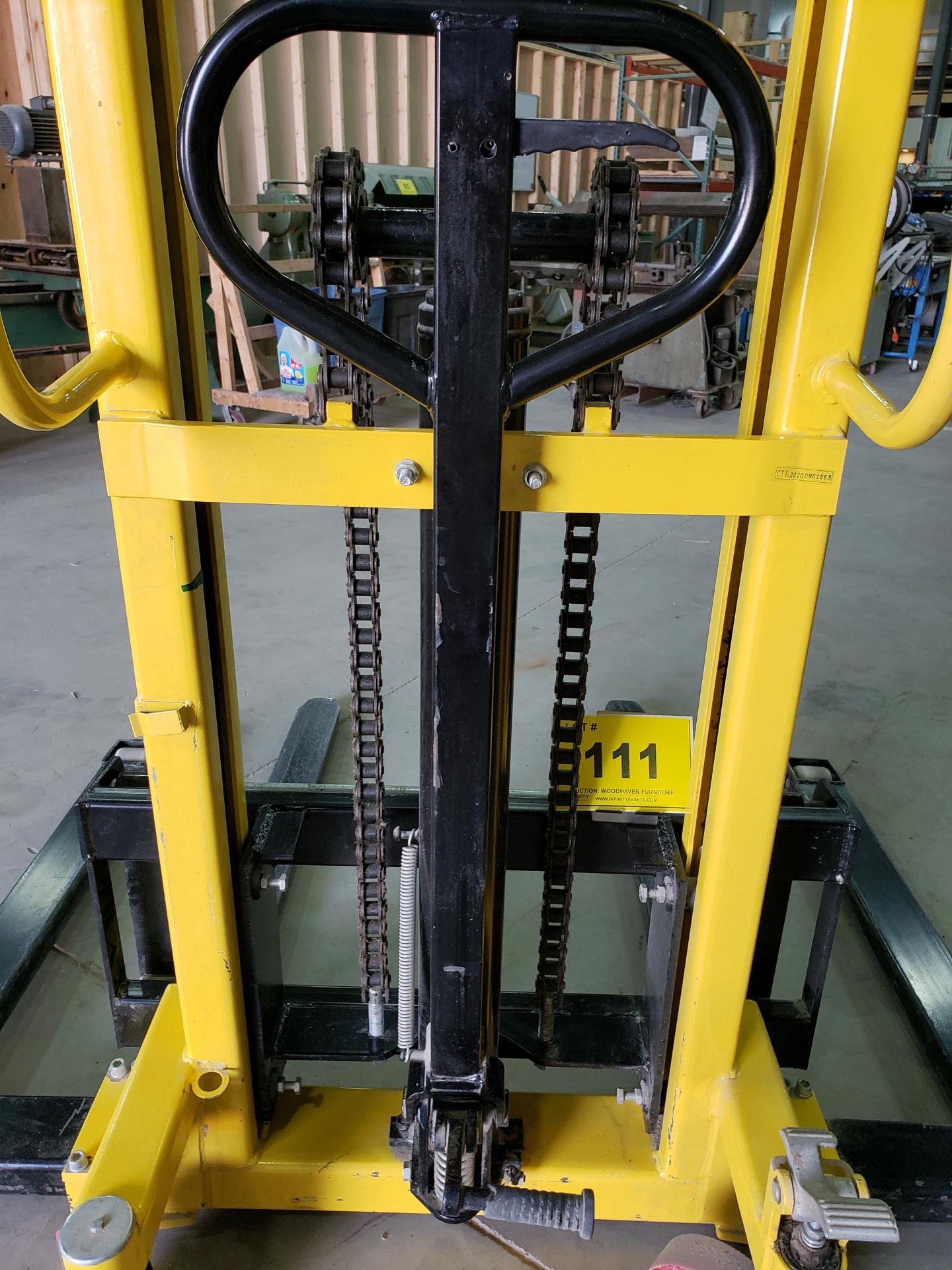 1,500KG CAP. HYDRAULIC STACKER - Image 3 of 5
