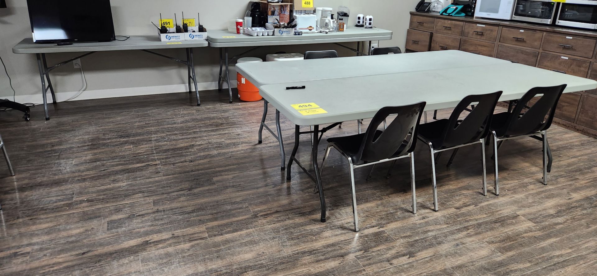 LOT OF ASST. FOLDING TABLES W/ CHAIRS