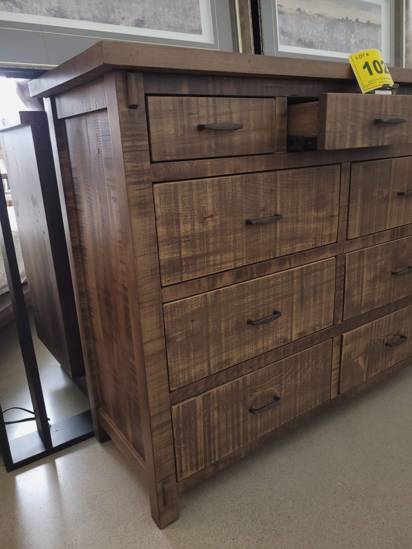 RUSTIC LOFT NINE DRAWER DRESSER - MSRP $3,999.00 - Image 2 of 5