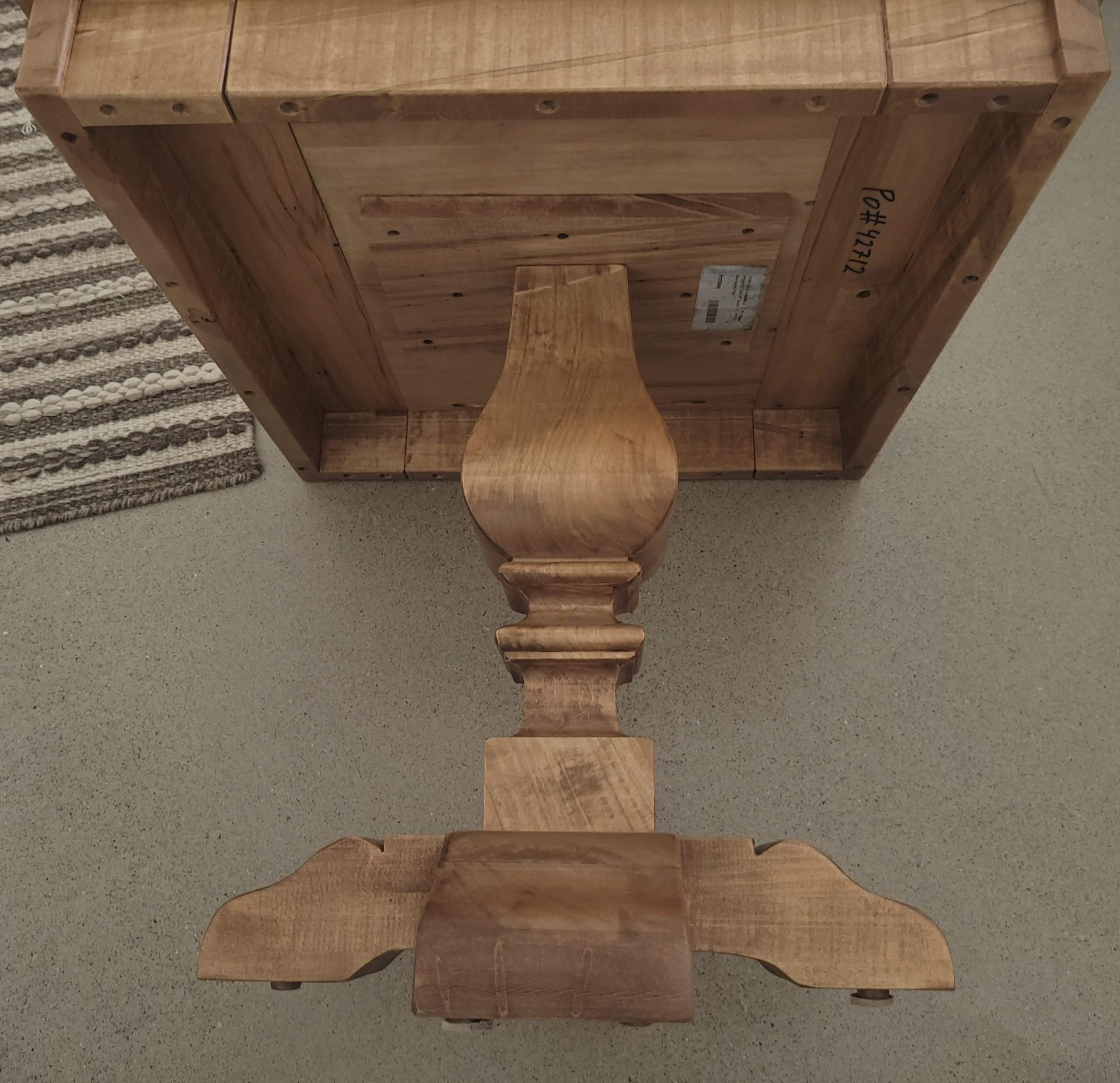 PEDESTAL END TABLE - 23" X 23" X 21" - Image 6 of 6