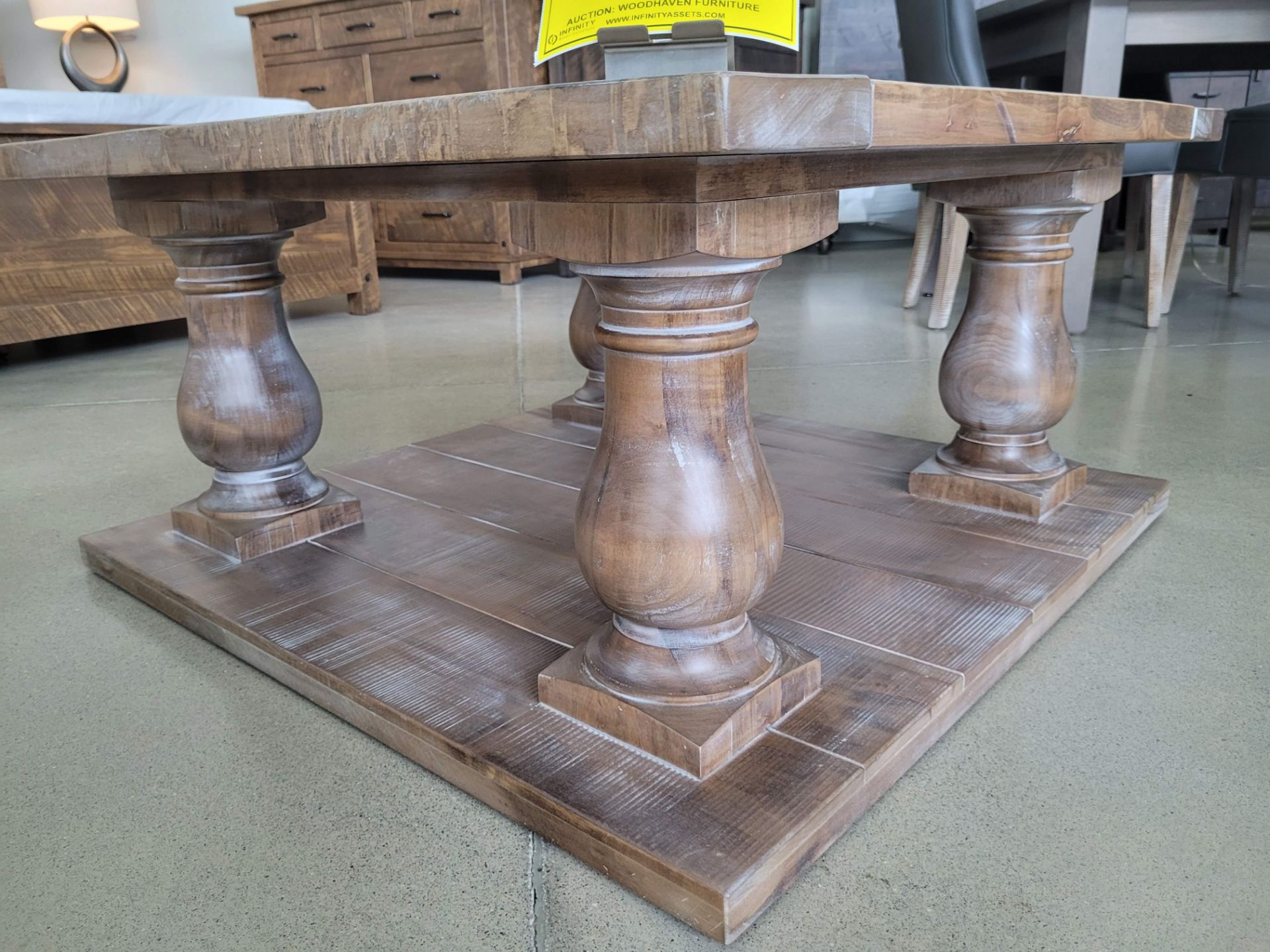 DISTRESSED FINISH COFFEE TABLE - 36" X 36" X 18" - Image 2 of 4