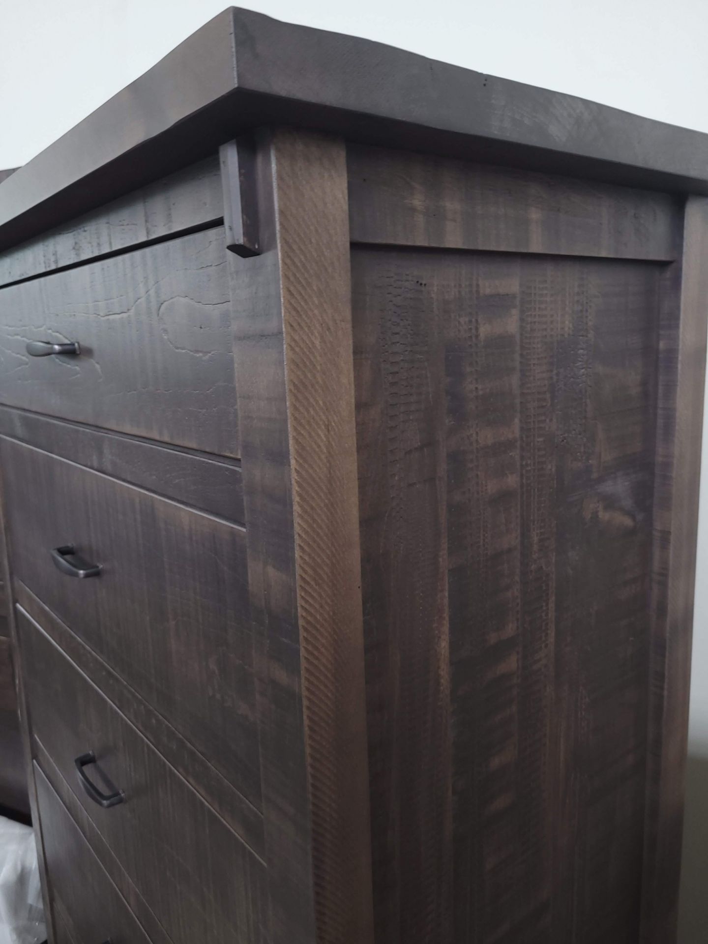 RUSTIC LOFT FIVE DRAWER CHEST - MSRP $2,776.00 - Image 3 of 6