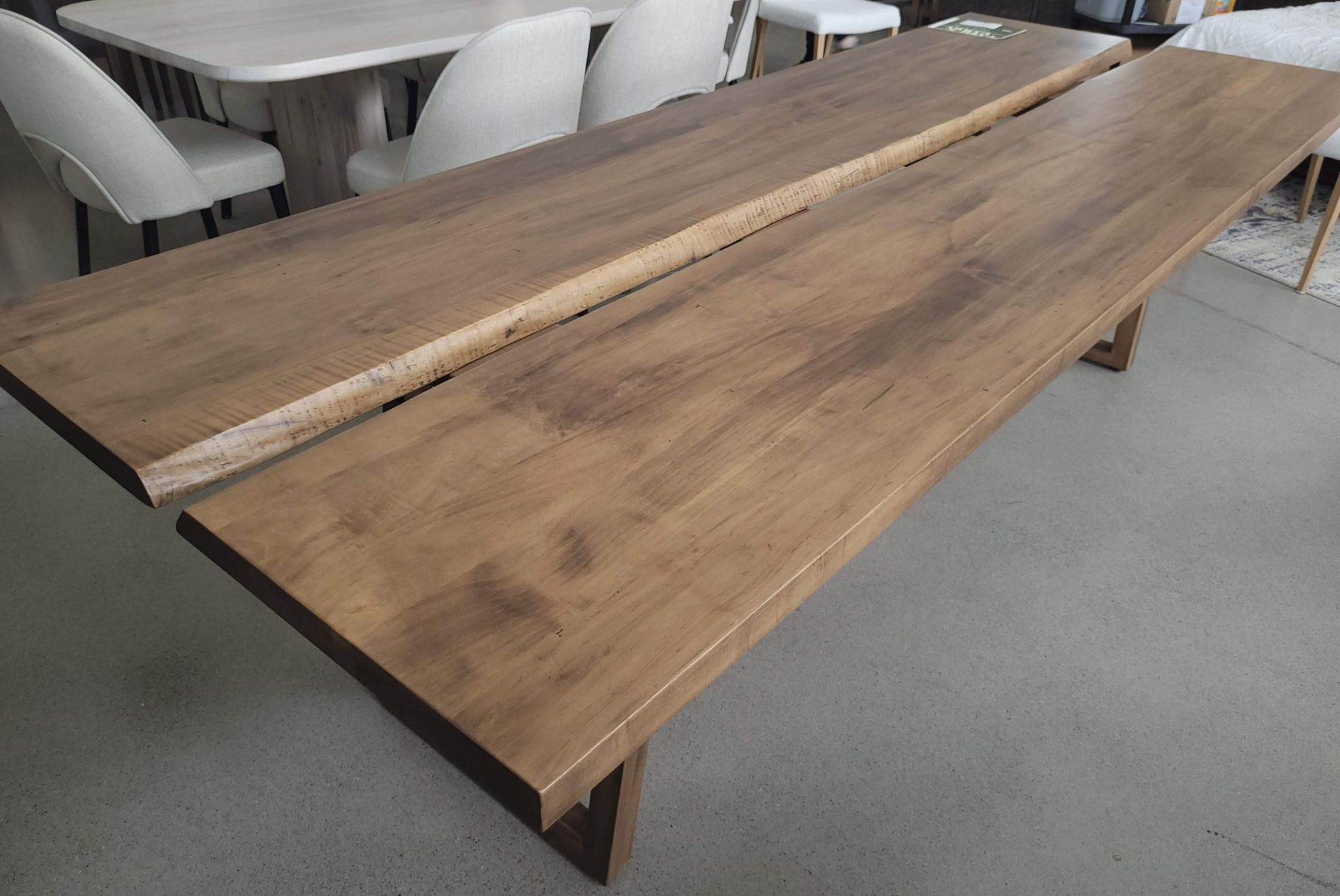 RIVERSIDE LIVE EDGE DINING TABLE - MSRP $9,367.00 - (TABLE ONLY CHAIRS LOTTED SEPARATELY) - Image 5 of 7