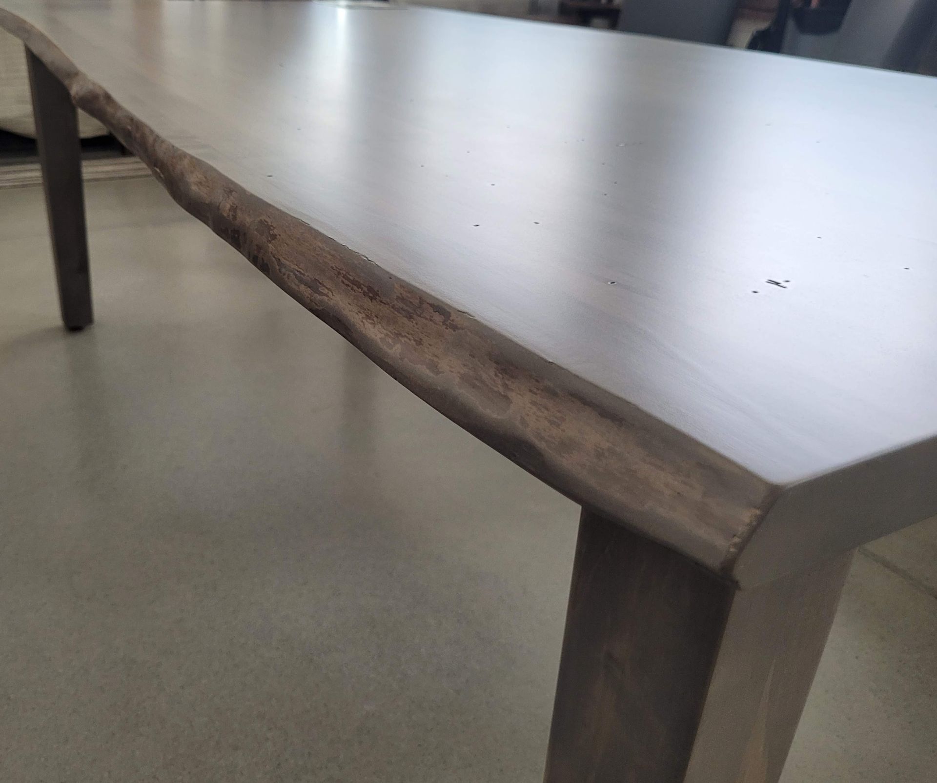 NORAH LIVE EDGE DINING TABLE - MSRP $3,600.00 - (TABLE ONLY - CHAIRS LOTTED SEPARATELY) - Image 6 of 8
