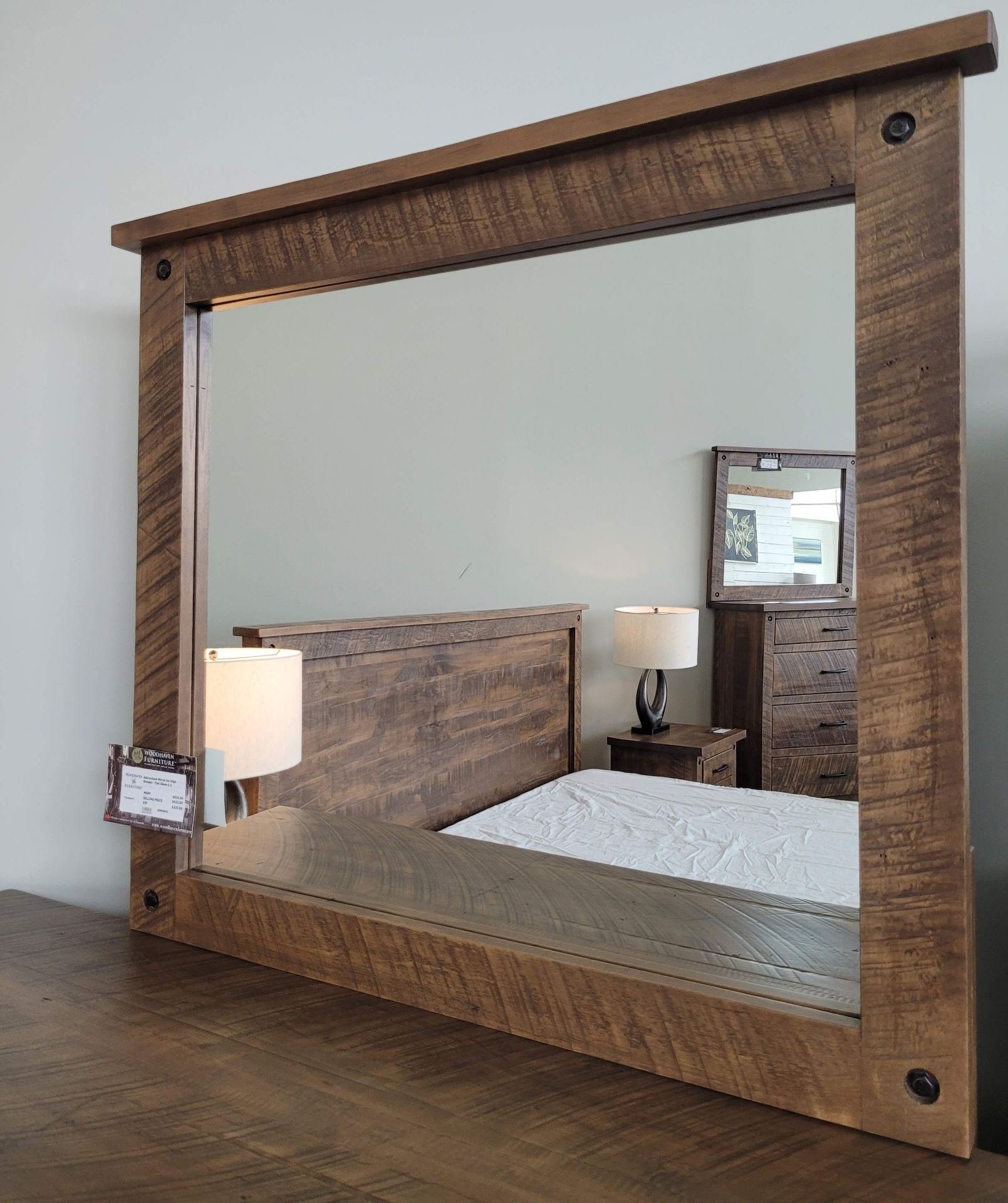 ADIRONDACK NINE DRAWER DRESSER - MSRP $3,999.00 W/ ADIRONDACK HIGH DRESSER MIRROR - MSRP $632.00 - Image 6 of 8