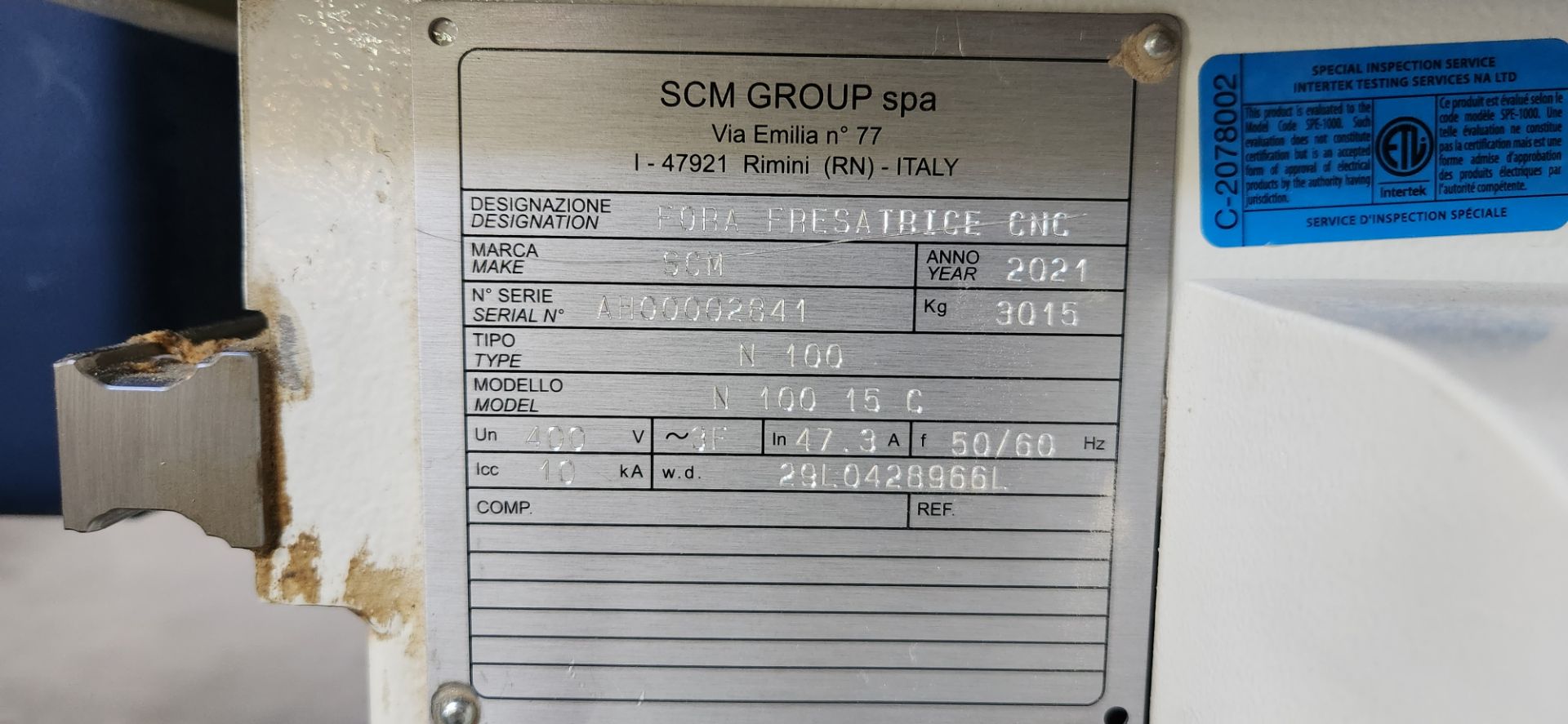 2021 SCM MORBIDELLI N100 15C CNC NESTING MACHINING CENTER FOR DRILLING AND ROUTING W/ SCM EYE-M - Image 18 of 25