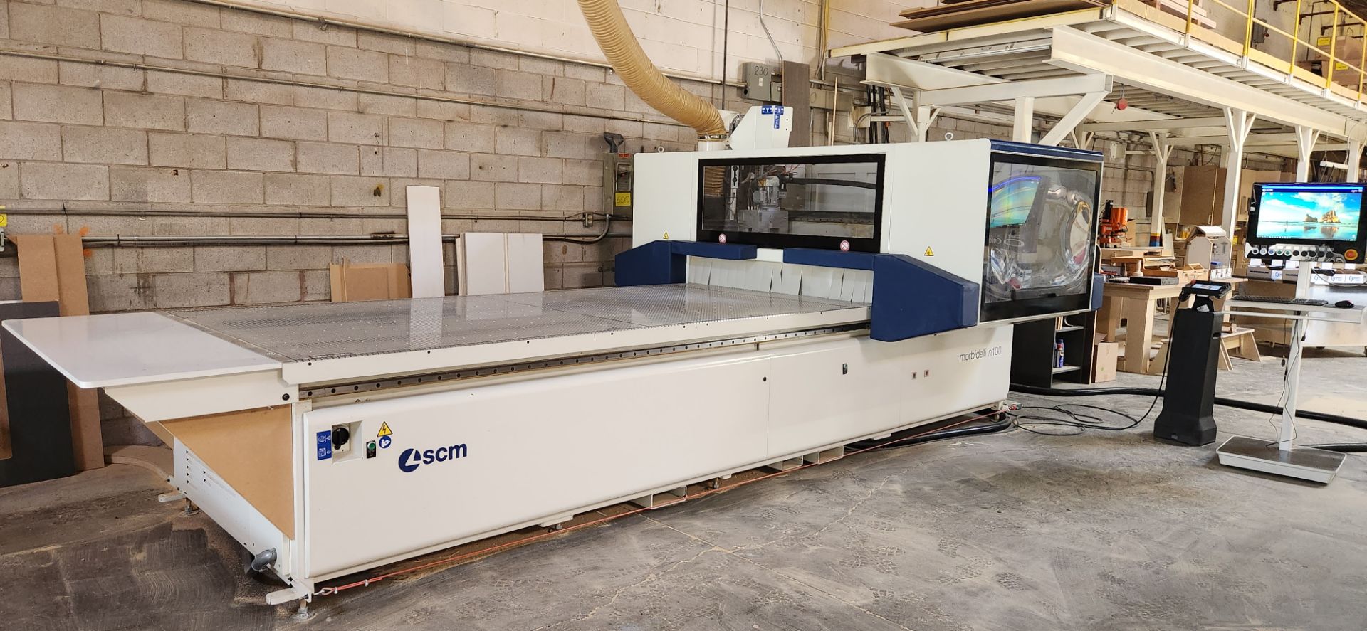 2021 SCM MORBIDELLI N100 15C CNC NESTING MACHINING CENTER FOR DRILLING AND ROUTING W/ SCM EYE-M - Image 8 of 25