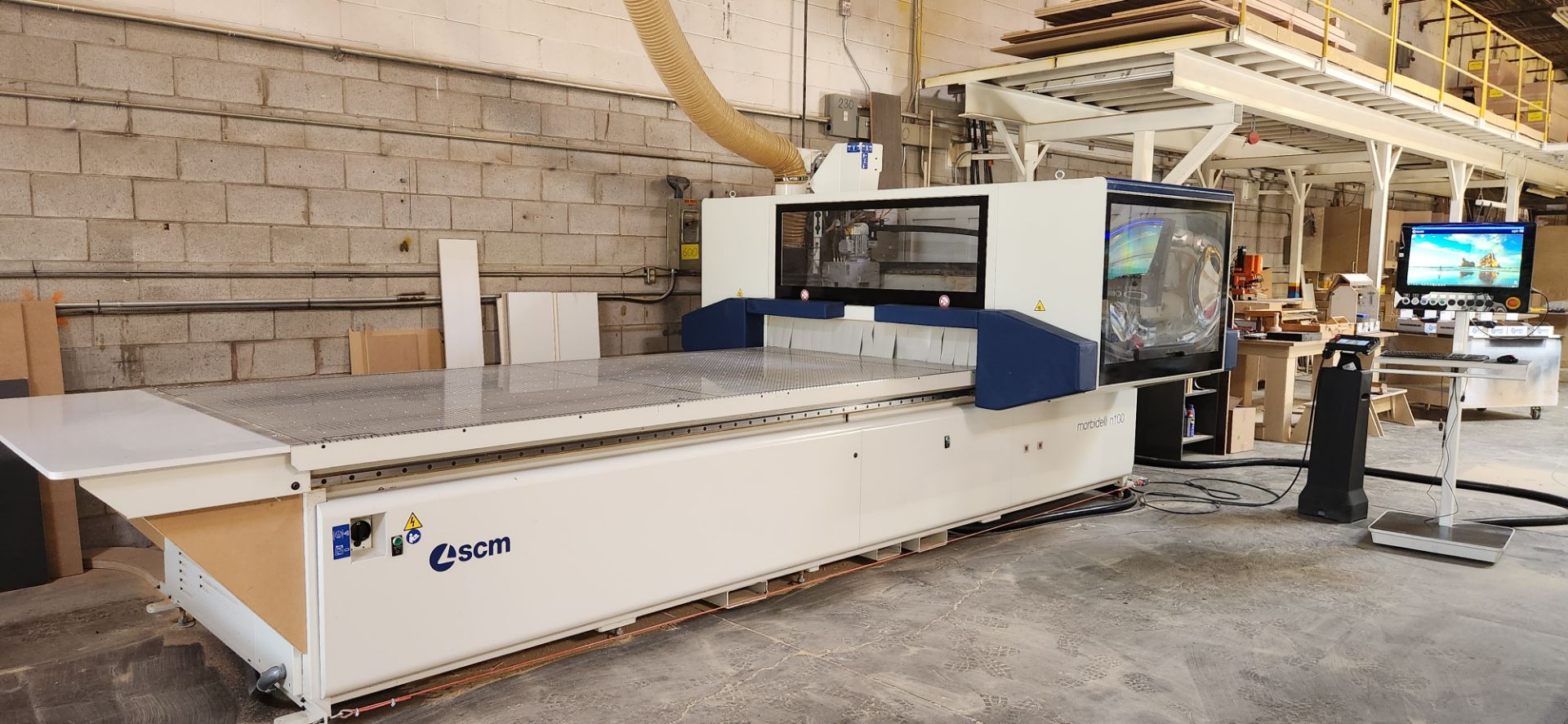 2021 SCM MORBIDELLI N100 15C CNC NESTING MACHINING CENTER FOR DRILLING AND ROUTING W/ SCM EYE-M - Image 9 of 25