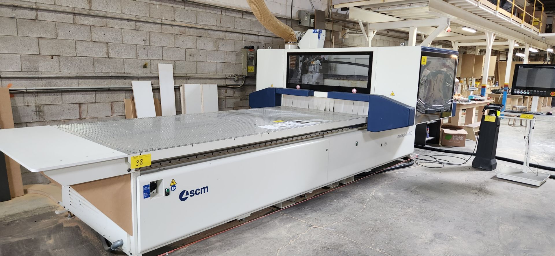 2021 SCM MORBIDELLI N100 15C CNC NESTING MACHINING CENTER FOR DRILLING AND ROUTING W/ SCM EYE-M