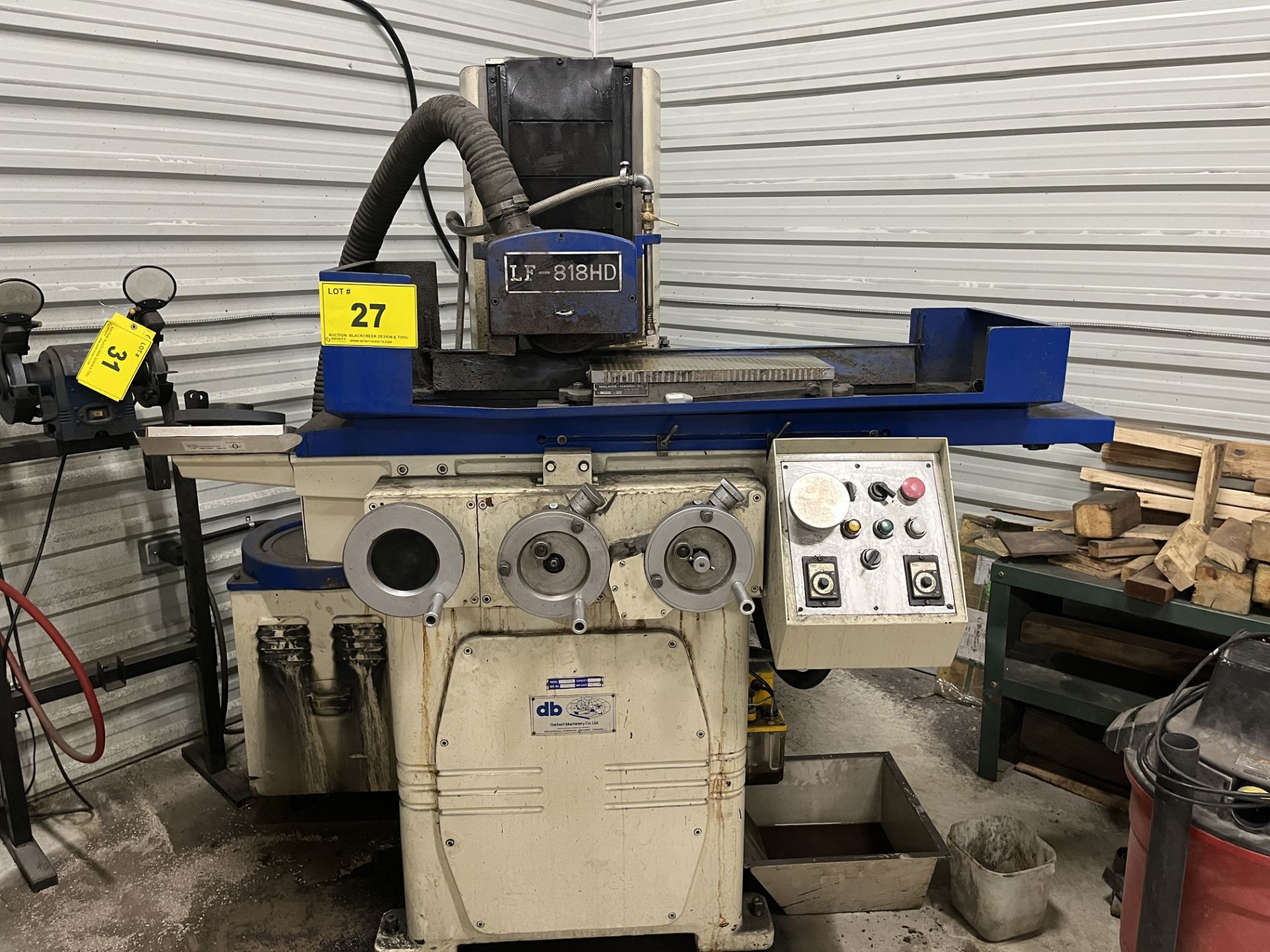 DARBERT LF-818HD SURFACE GRINDER, 8” X 18” MAGNETIC CHUCK, S/N 8048281 (RIGGING FEE $250) - Image 6 of 6