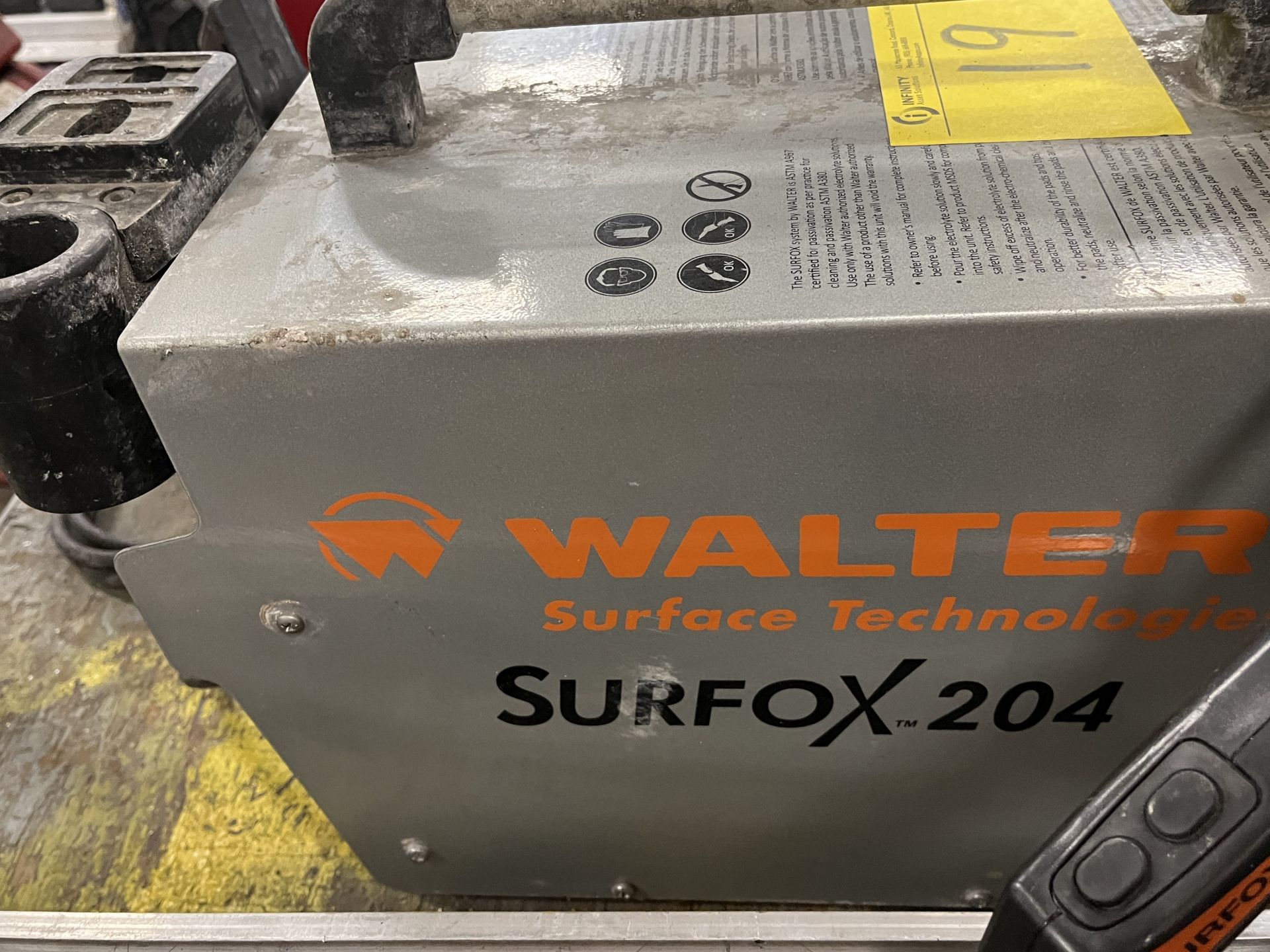 WALTER SURFACE TECHNOLOGIES SURFOX 204 WELD CLEANING SYSTEM, 120V, 50/60HZ - Image 3 of 6