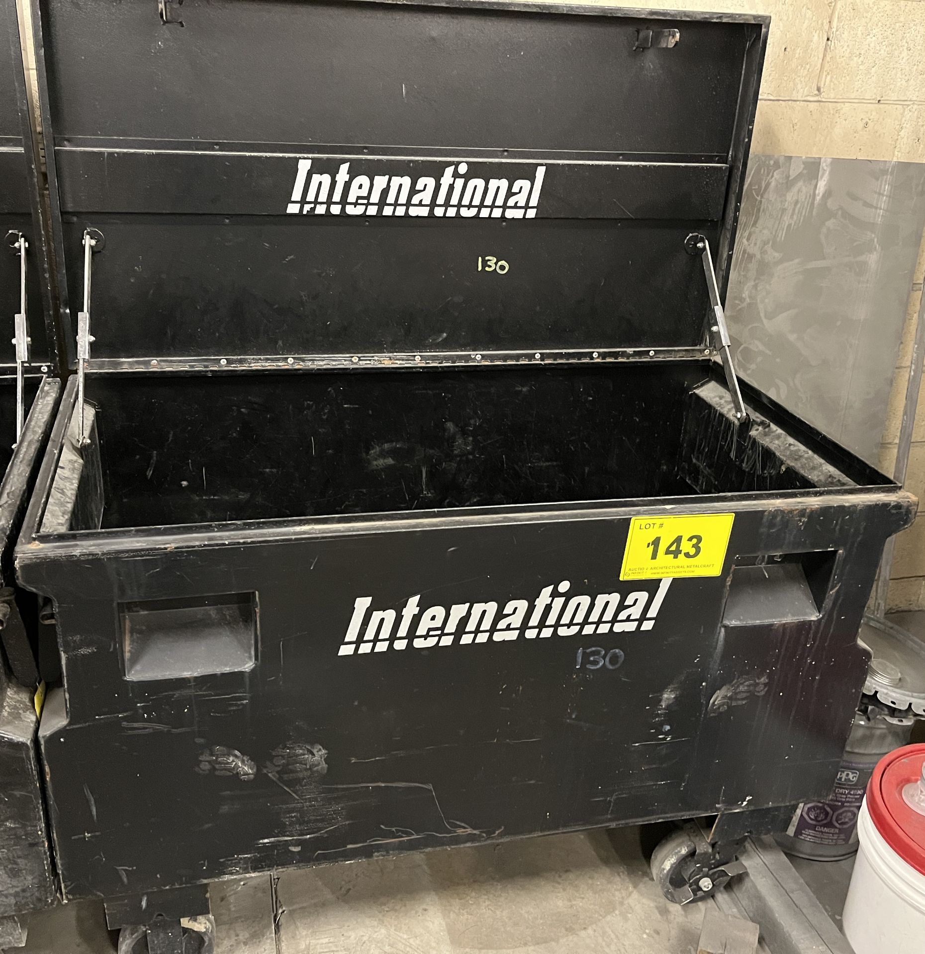 INTERNATIONAL PORTABLE JOB BOX, APPROX. 4'L X 2'D X 3' T