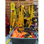 LOT OF SAFETY HARNESSES, SAFETY EQUIPMENT, ETC.