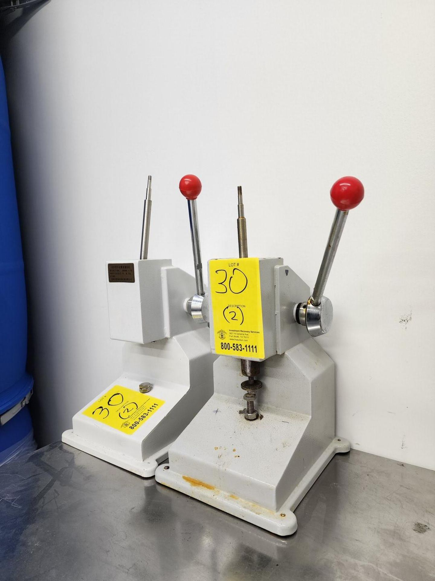 (2) Adjustable Manual Liquid Filling Machines Parts Only; w/out s/s hopper - Image 2 of 3