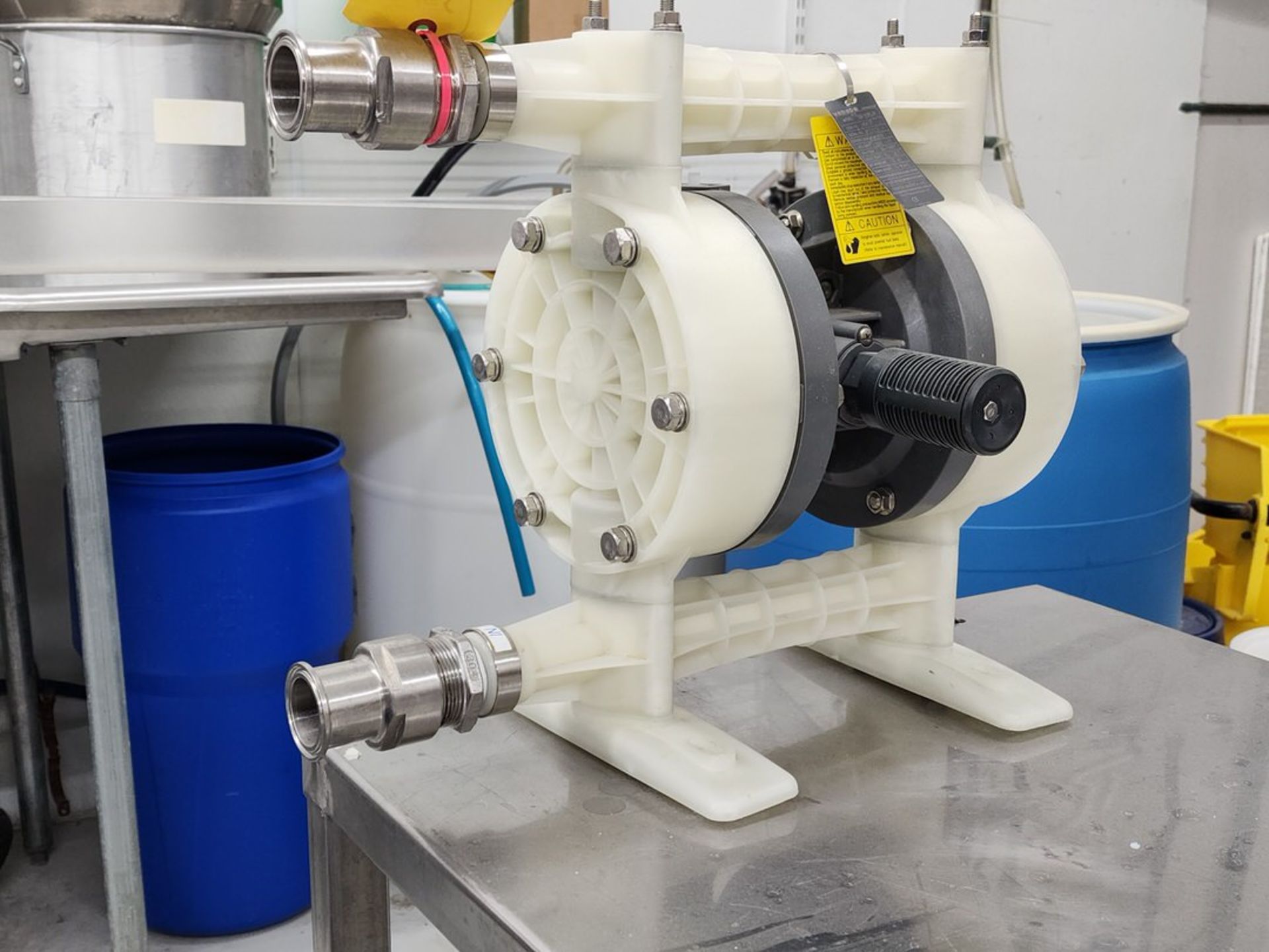 Yamada NDP-25BPS-PP Diaphragm Pump 100psi, Liquid Temp: 32-140F, Enviromental Temp: 32-158F - Image 4 of 7