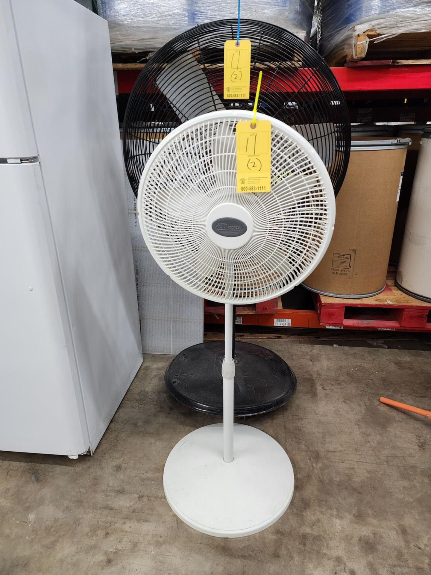 (2) Assorted Pedestal Fans (1) 30" & Other