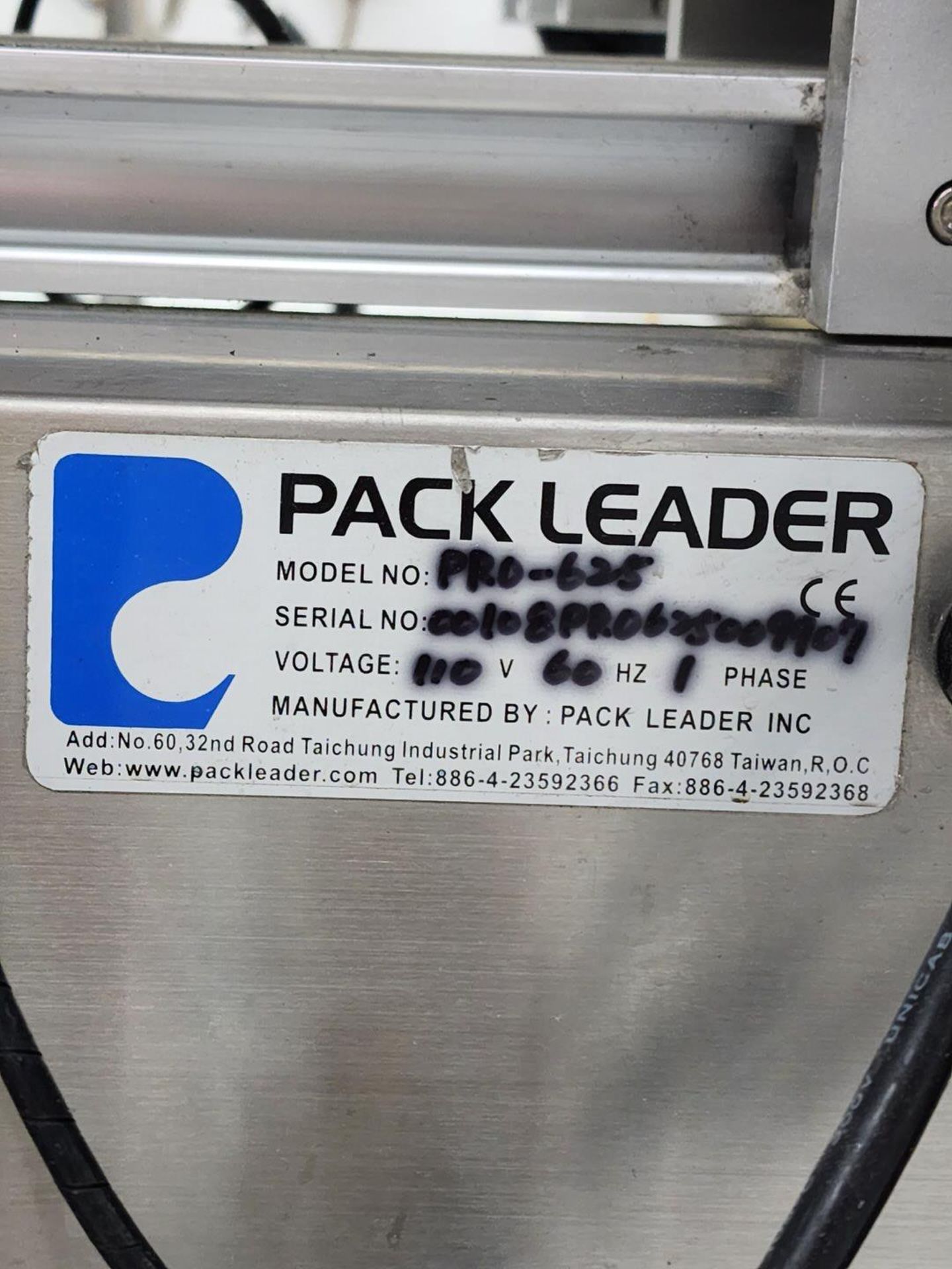 Pack Leader Pro-625 S/S Front/Back Labeling System 110/220V, 50/60HZ, 1PH, 1320W; 8-Level Selection; - Image 19 of 19