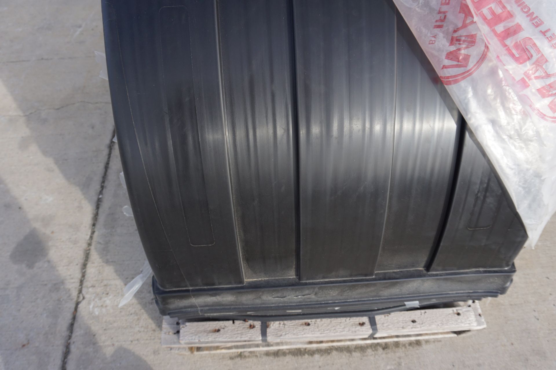 RUBBER TRUCK FENDERS APPROX 30 PCS, 25" WIDE W/ MOUTNING KITS, ASSORT TRUCK BUMPERS - Image 2 of 10