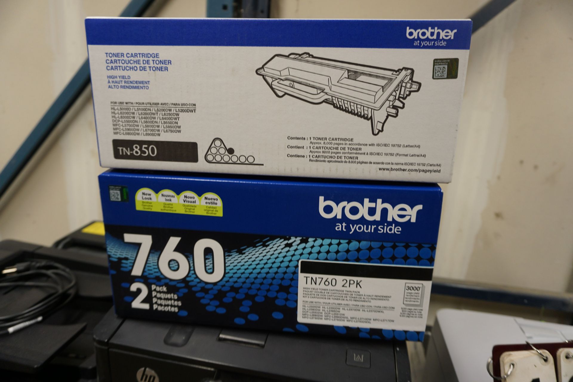 (3) HP PRINTERS, (1) BROTHER, (1) EPSON SCANNER, (2) PRINTER CARTRIDGES - Image 5 of 5