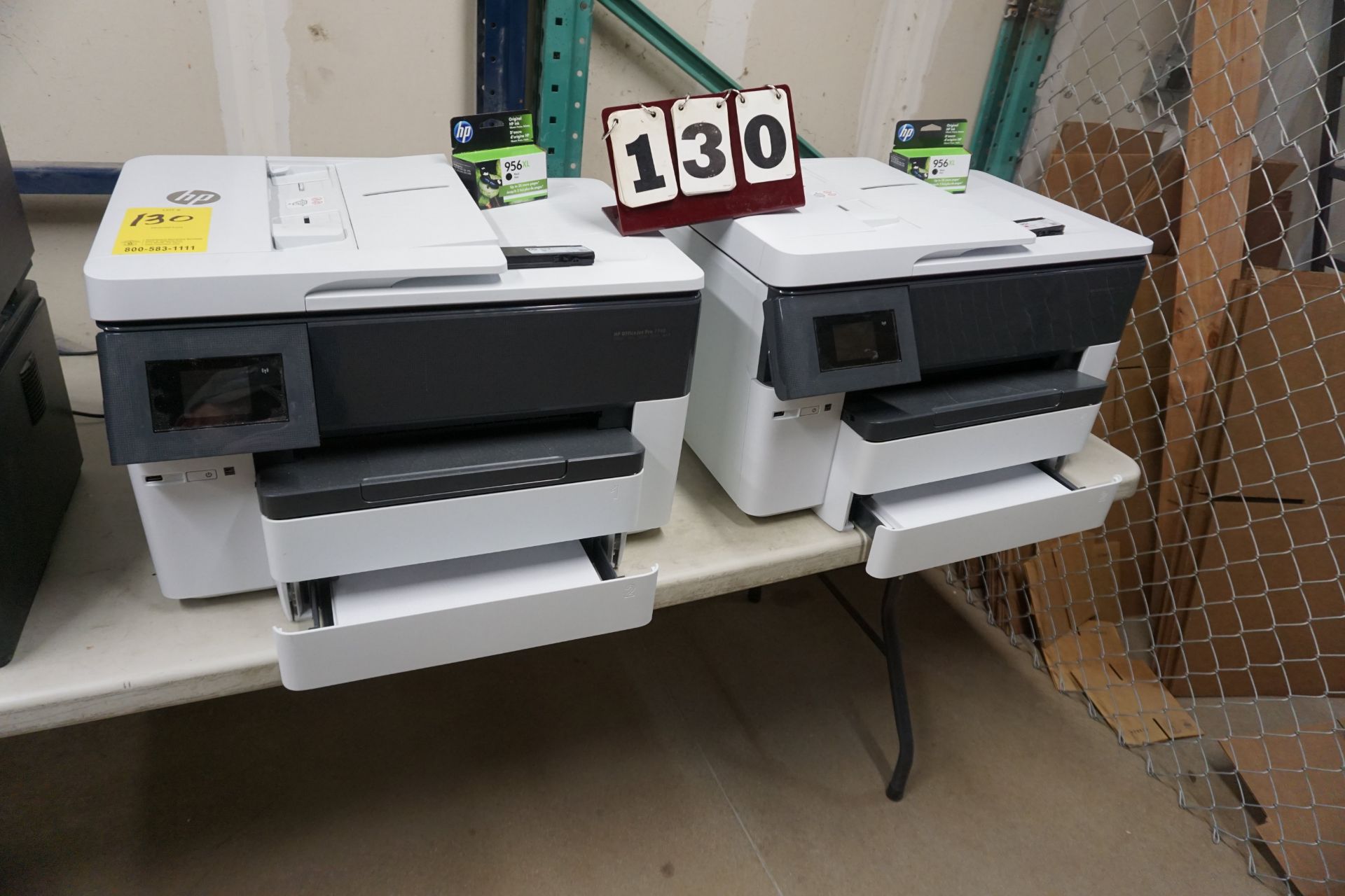 (2) HP OFFICE JET PRO 7740 PRINTERS, FAX, COPY, WEB