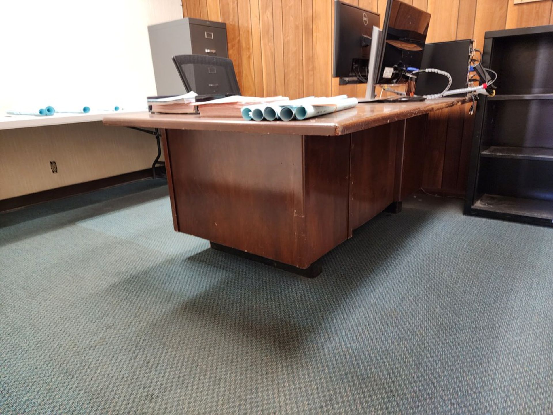 Office Contents To Include But Not Limited To: (2) 2-Drawer File Cabinets, (1) Folding Table, (1) - Image 2 of 6