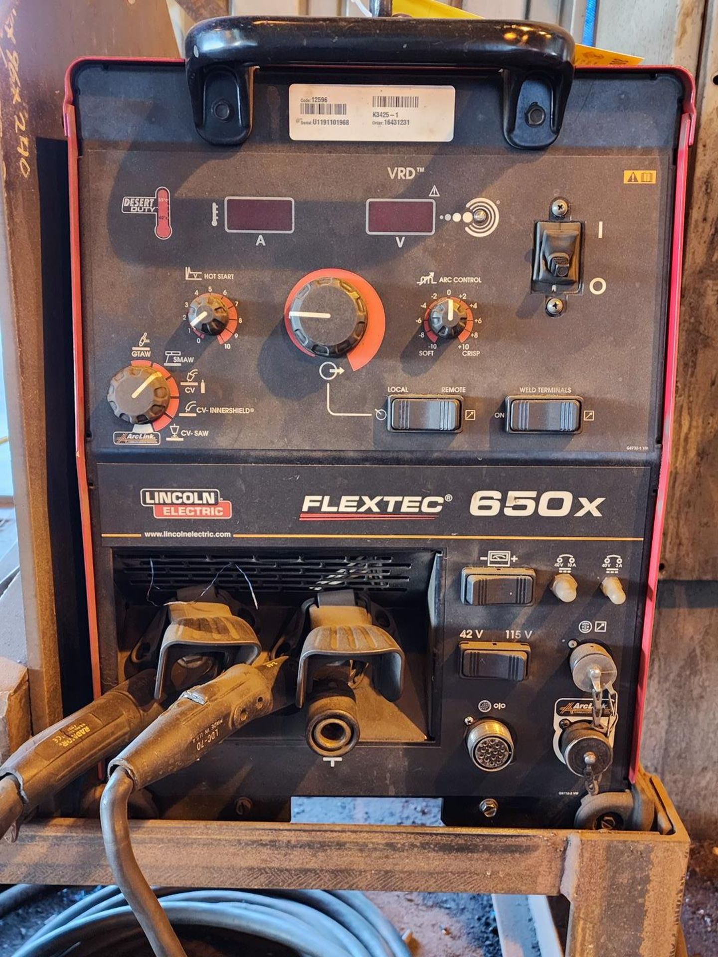 LE Flextec 650X Multi-Processing Welder 50/60HZ, 3PH, 380-575V, 650A - Image 4 of 5