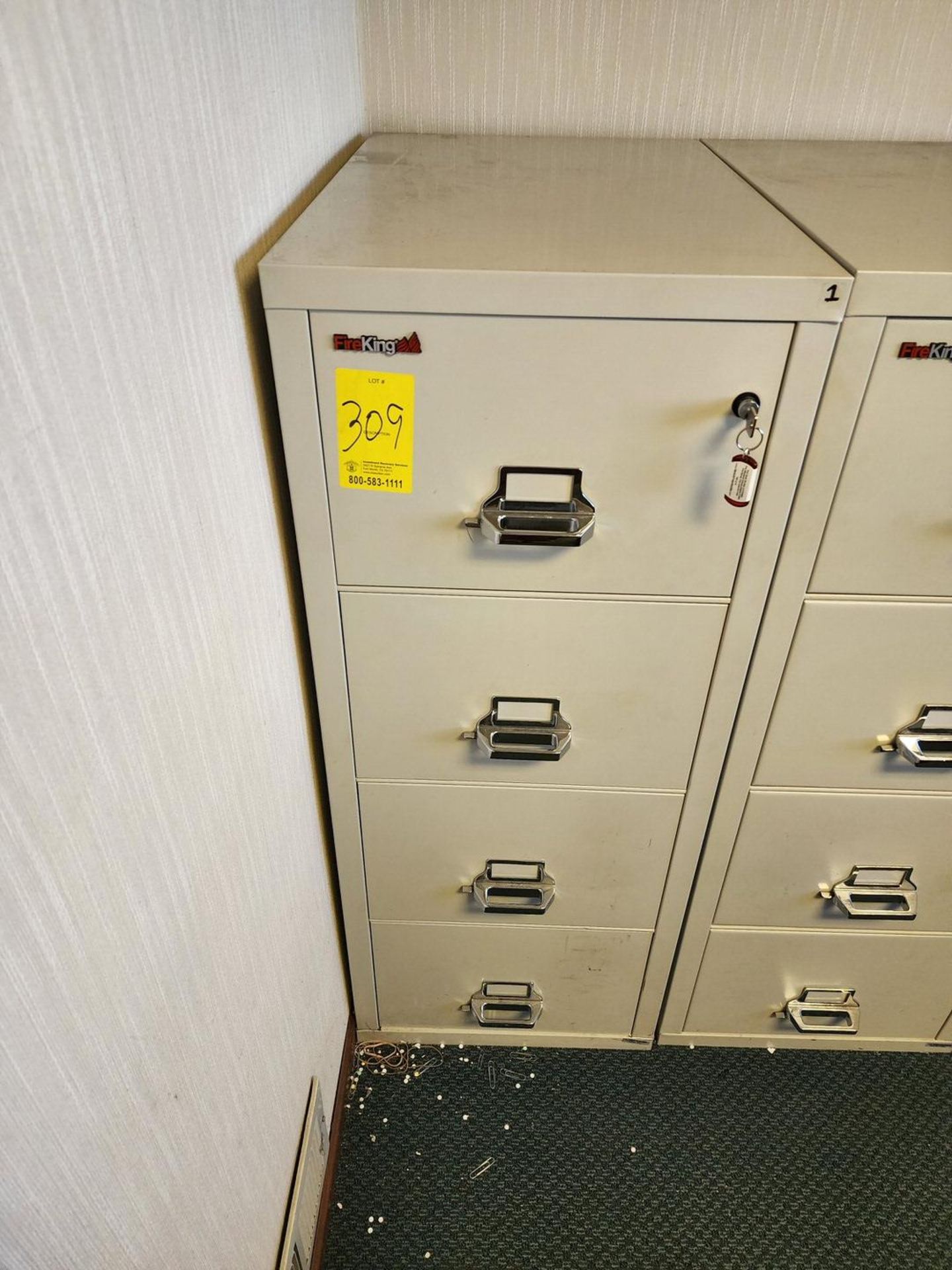 Fire King 4-Drawer Fire Safe File Cabinet - Image 2 of 2