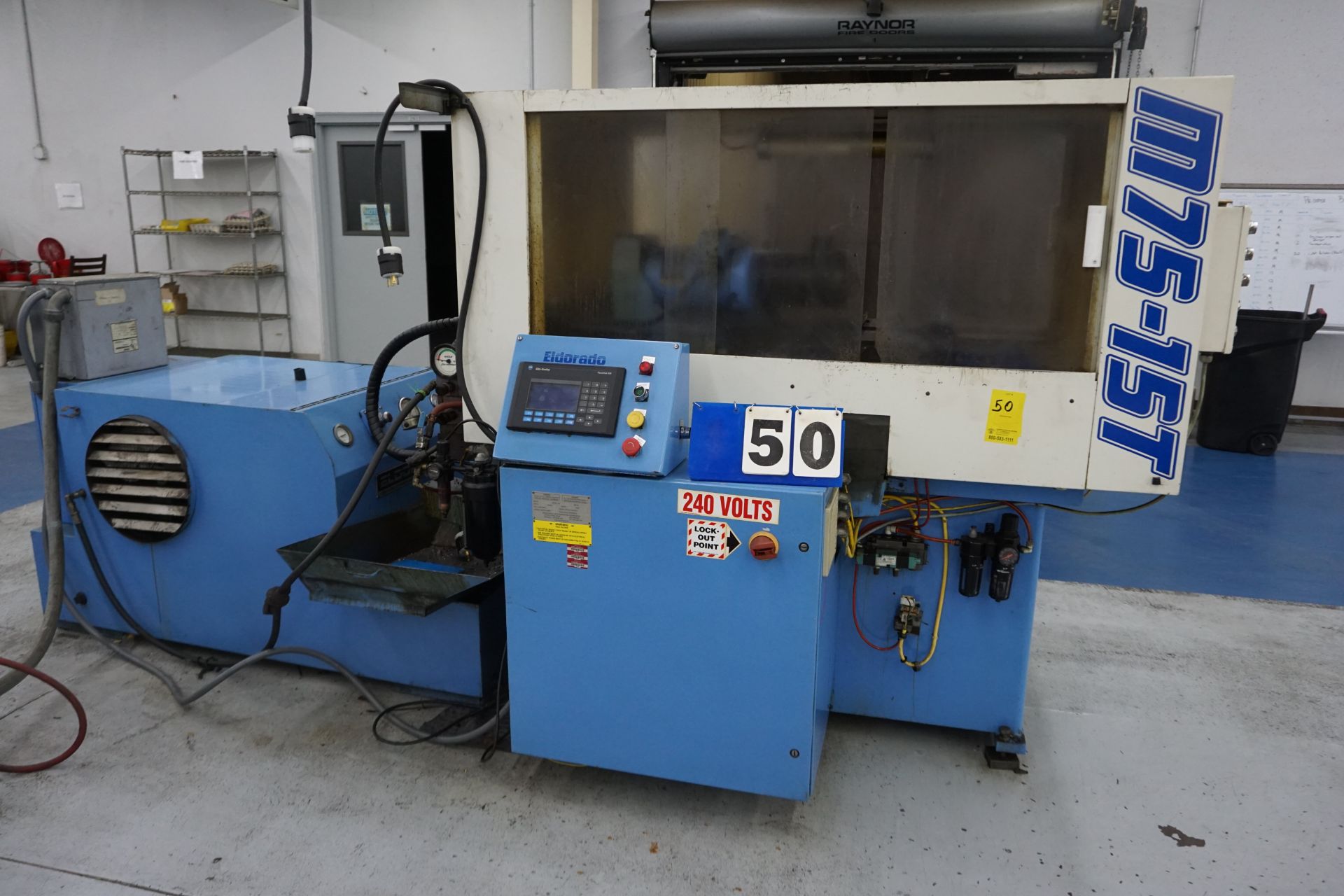 ELDORADO GUN DRILL, MDL: M75-15C, 67/LH, ALLEN BRADLEY CTRL, HARDINGE CONQUEST CNC LATHE, MDL: CS-