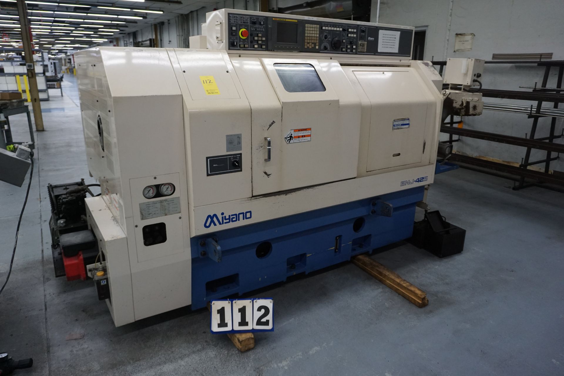 MIYANO BNJ-42S CNC LATHE, TWIN TURRENTS FANUC SERIES 18I-TB CTRL - Image 2 of 14