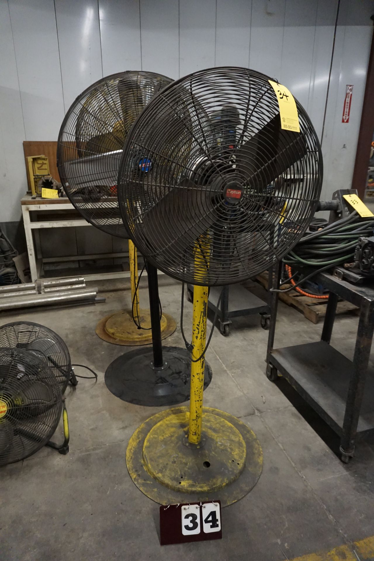 Pedestal Shop Fans, (1) 24", (2) 30" (LOCATION: 3421 N Sylvania Ave, Ft Worth TX 76111)