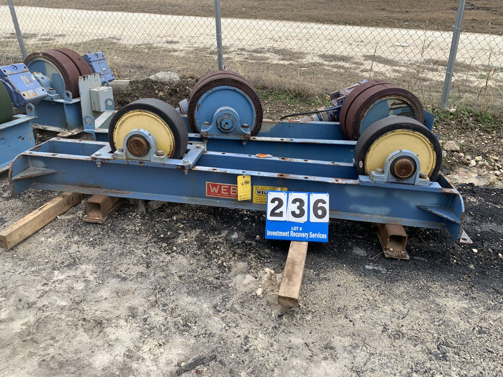 Tank Turning Rolls Set (LOCATION: Rio Vista, TX)