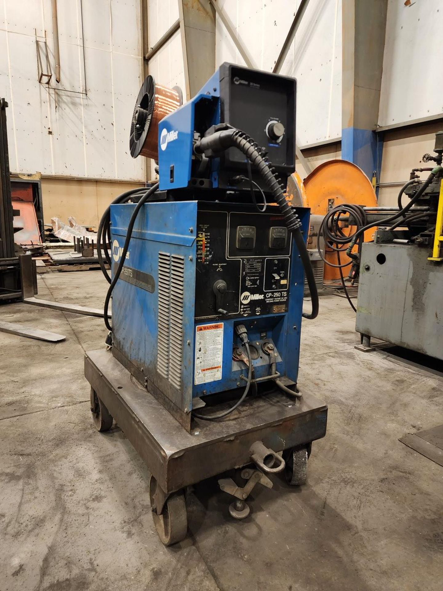 Miller CP250TS Mig Welder 200/230/460V, 34.9/26/15A, 11.24Kw, 3PH, 60HZ; W/ 20 Series ire Feeder - Image 2 of 8