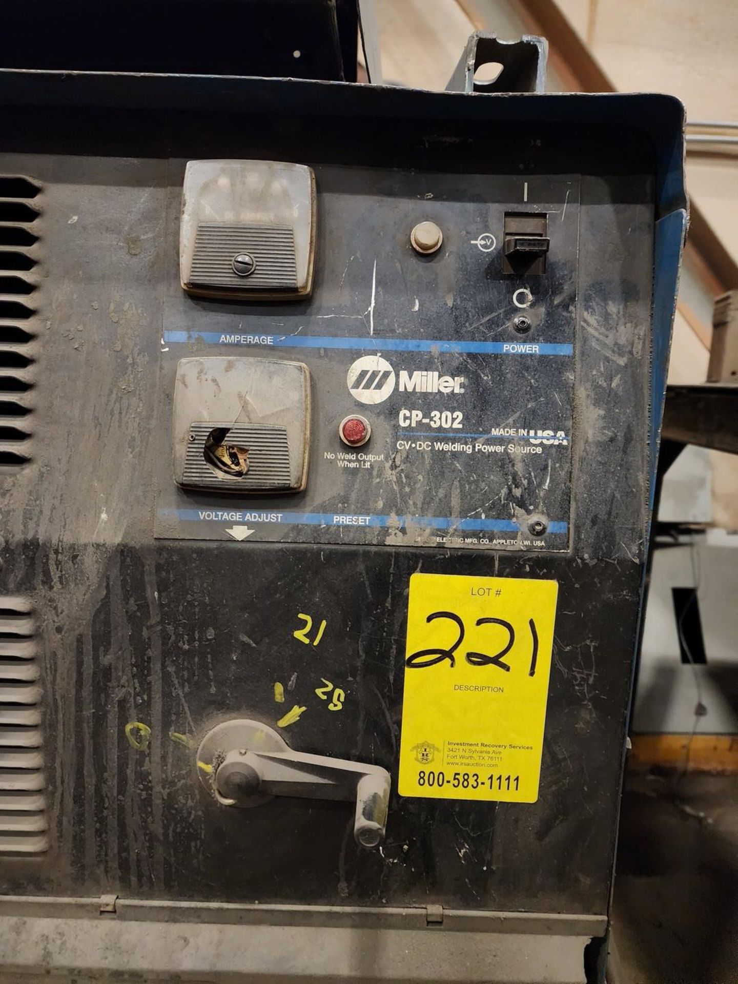 Miller CP302 Mig Welder (Parts Only) 200/230/460V, 38/33/16.5A, 12.3Kw, 3PH, 60hz; (No Tag) - Image 4 of 7