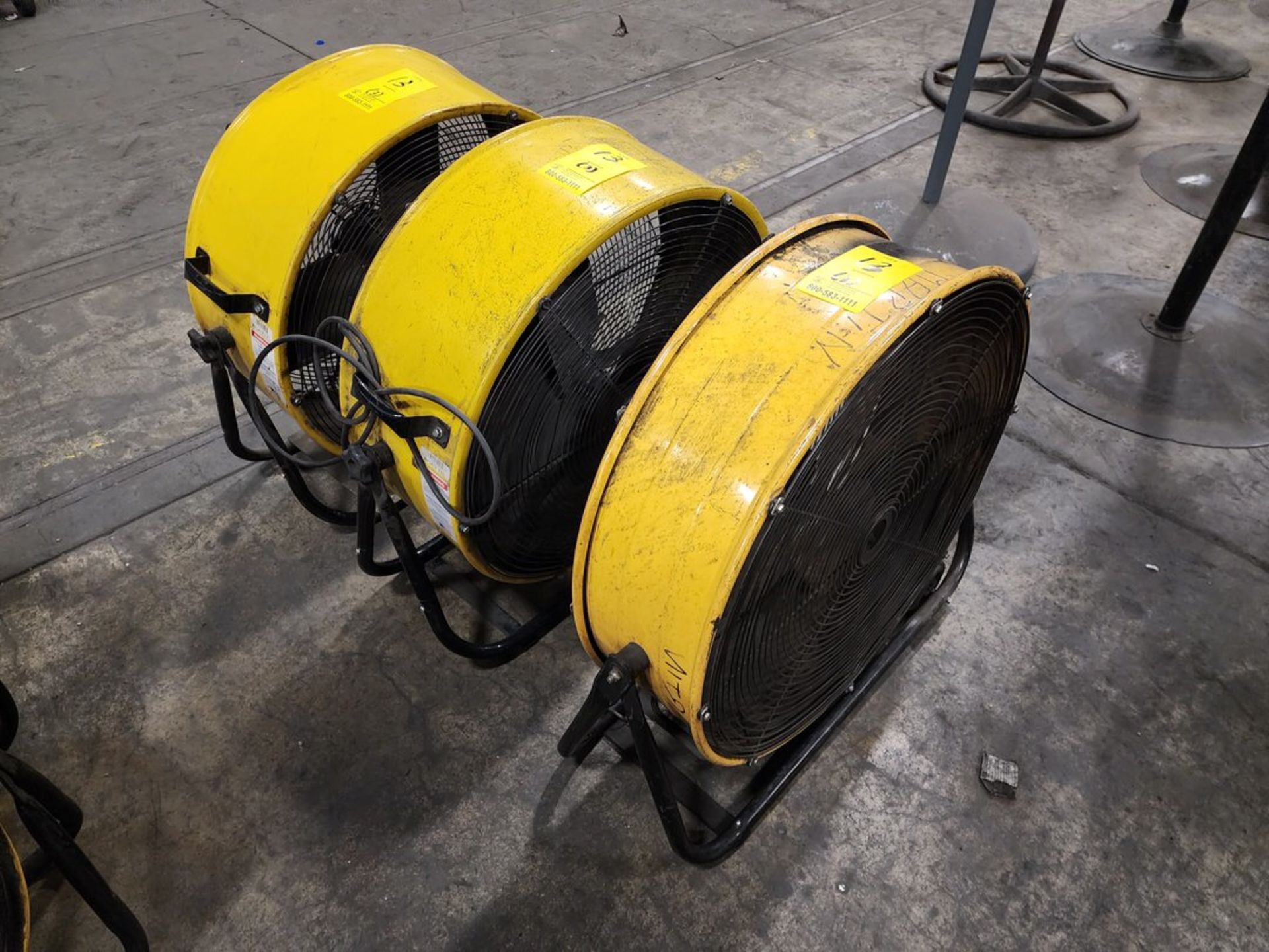 (3) 24" Drum Fans