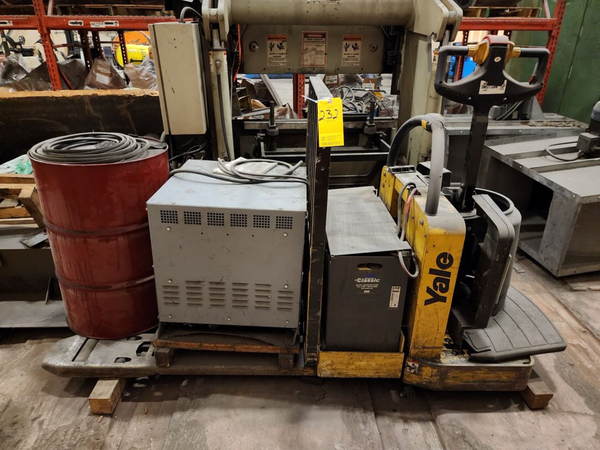 Assorted Contents To Include But Not Limited To: Yale Ele Lift Truck, Mod: MPE06023J, Max Cap: 6K