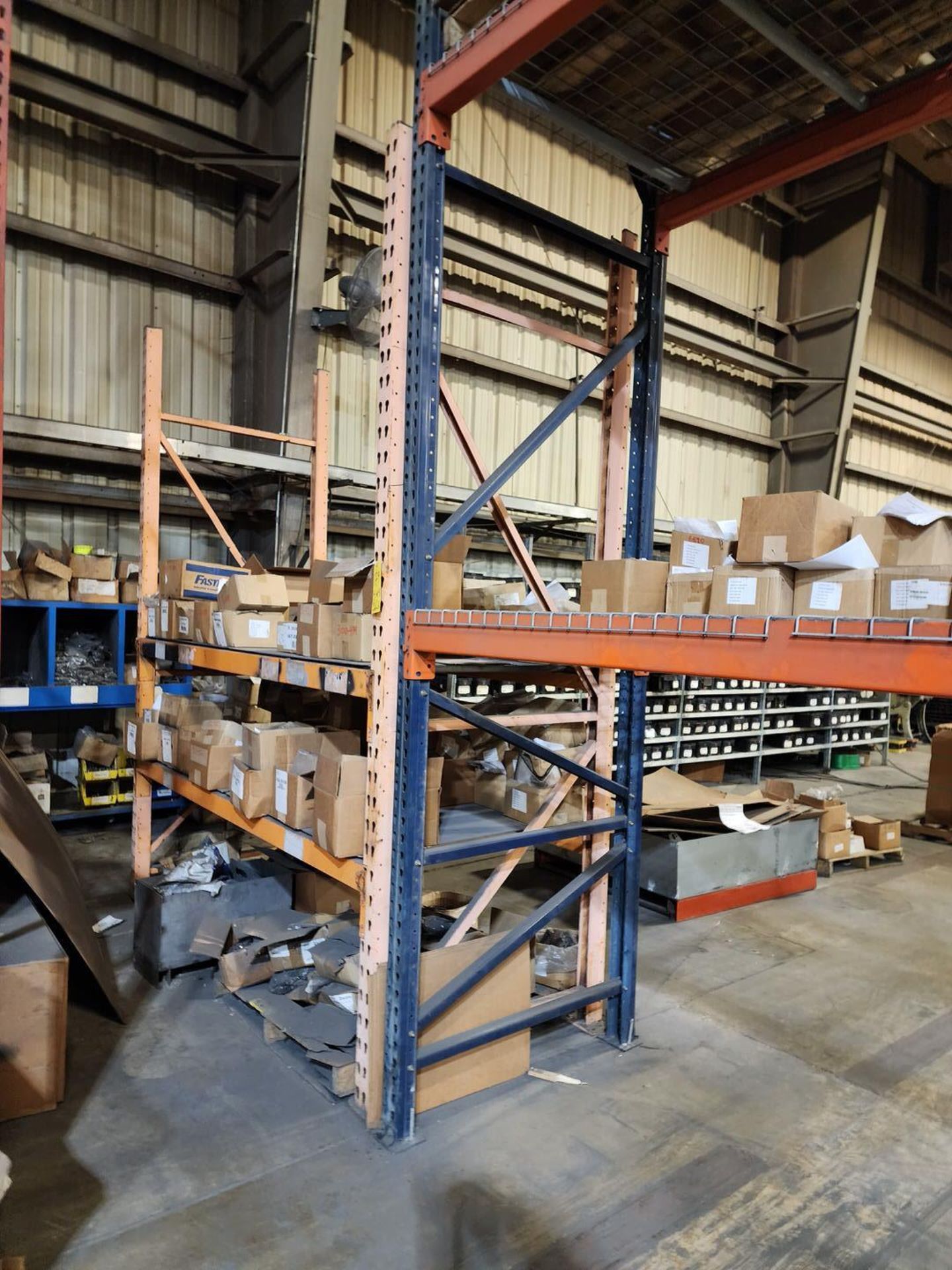 (4) Sections Of Pallet Racking (15) Uprights, 22' x 42"; (69) 9' Crossbeams; (2) Uprights, 92" x - Image 8 of 10