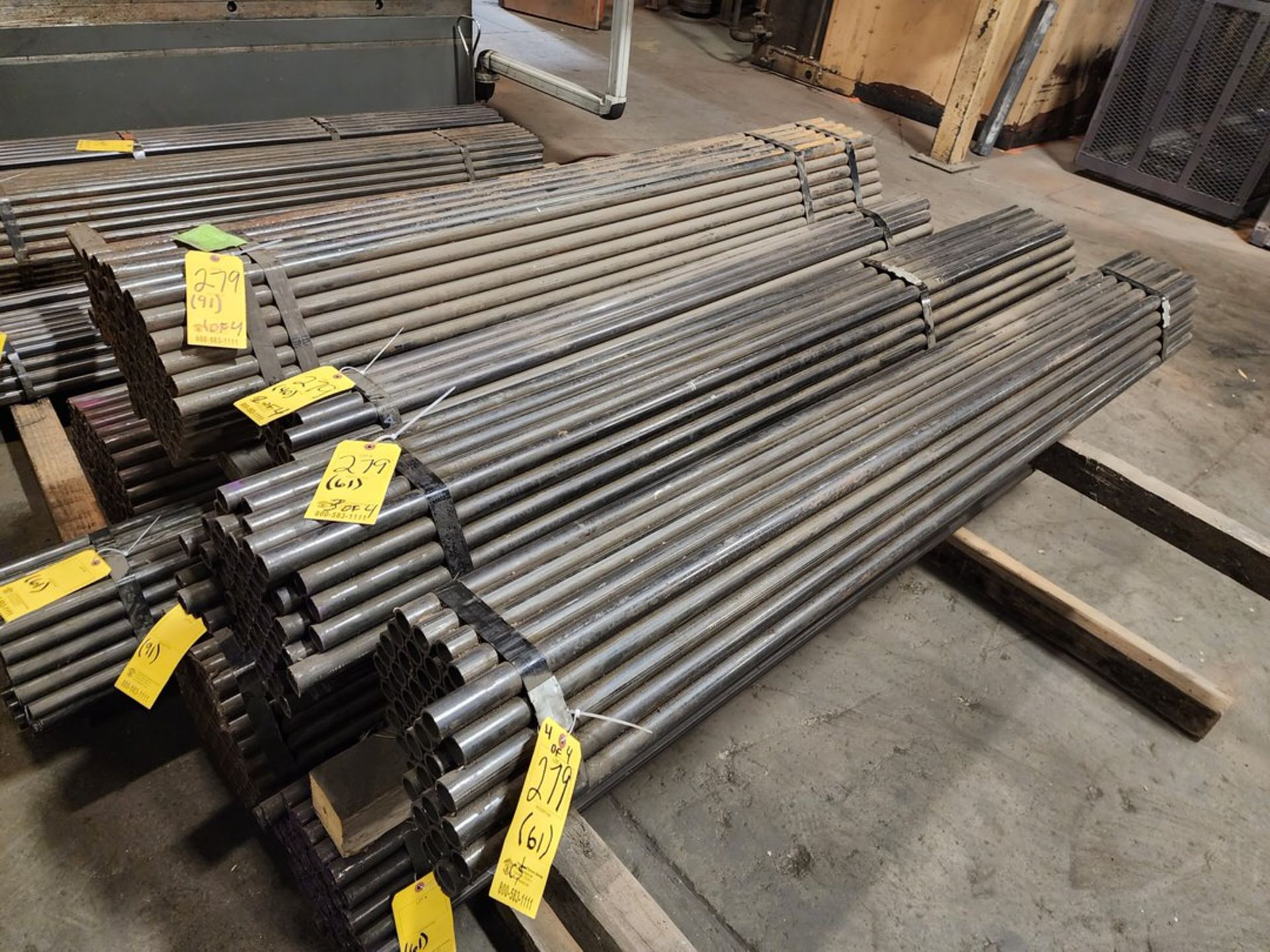 (4) Bundles Of CS 1" x .056" Tubing Sch40 (On Top Row) (91jts @ 78"L); (40jts @ 72"L); (61jts @ 84" - Image 9 of 9