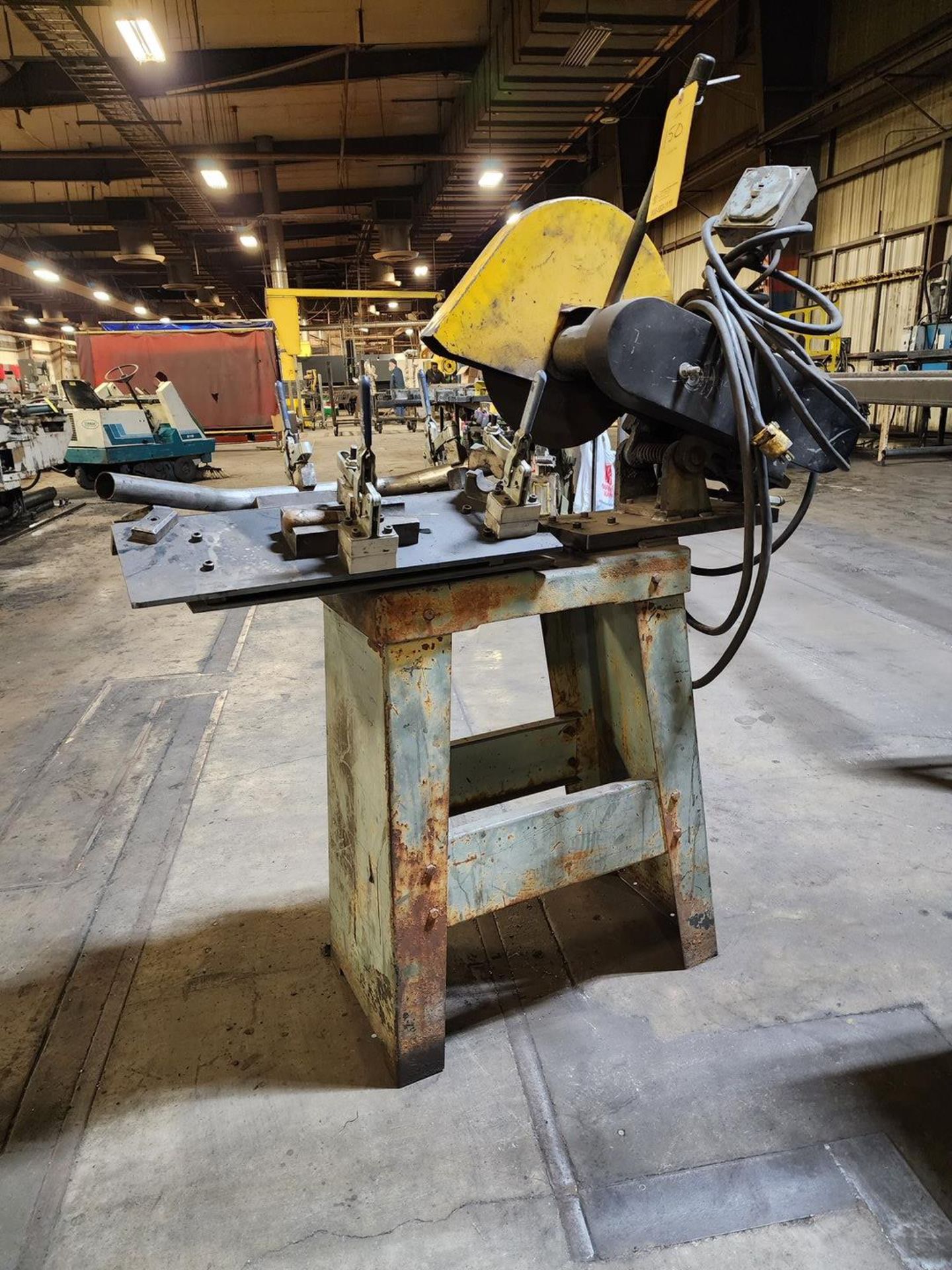 16" Chop Saw W/ Saw Blades & Fixture Table - Image 5 of 7