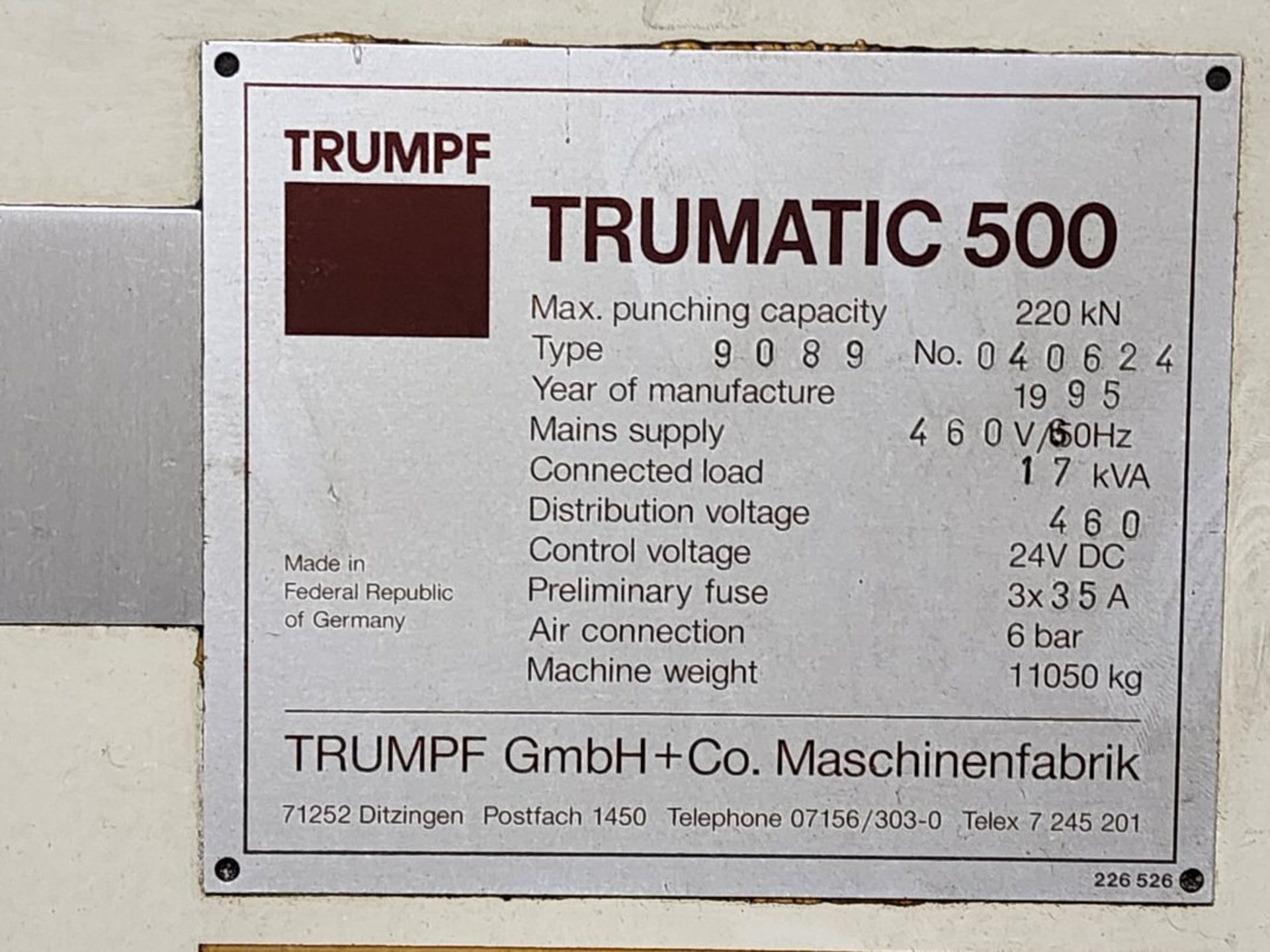 Trumpf Trumatic 500 CNC Turret Punch - Image 27 of 41