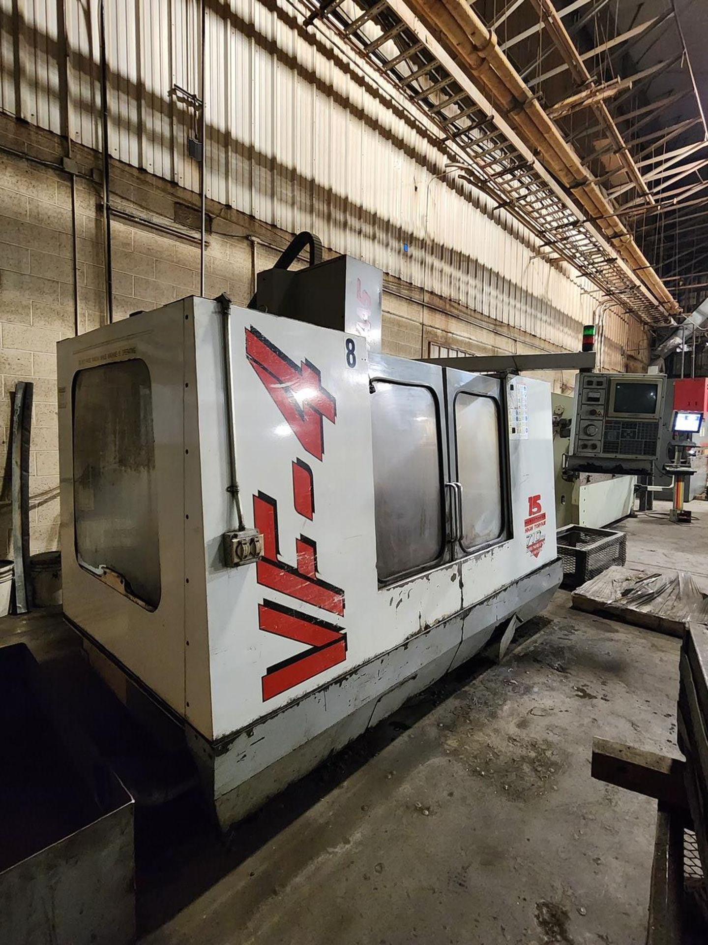 Haas 4 CNC Vertical Mill 3PH, 208/230V, 50/60HZ, Full Load: 40A, Longest Load: 30A, Interrupting - Image 2 of 15