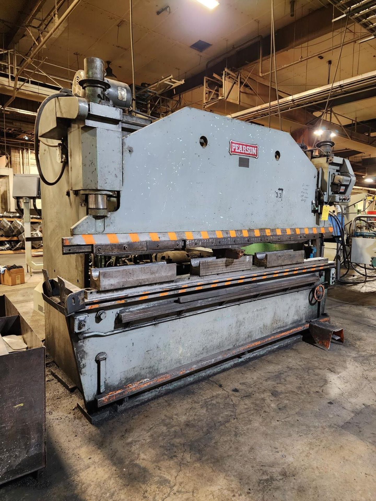 Pearson 80 Ton x10' Press Brake Cap: 10'1" x X80-S-T - Image 3 of 9