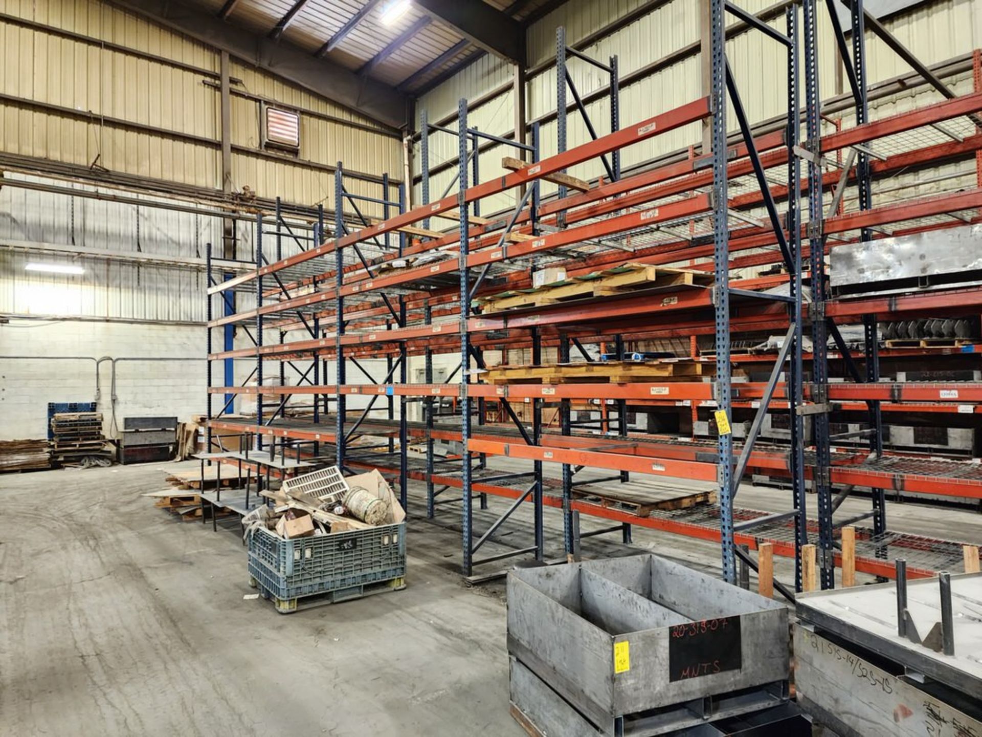 (4) Sections Of Pallet Racking (4) Uprights, 20' x 42"; (7) Uprights, 22' x 42"; (63-65) 108" - Image 5 of 15