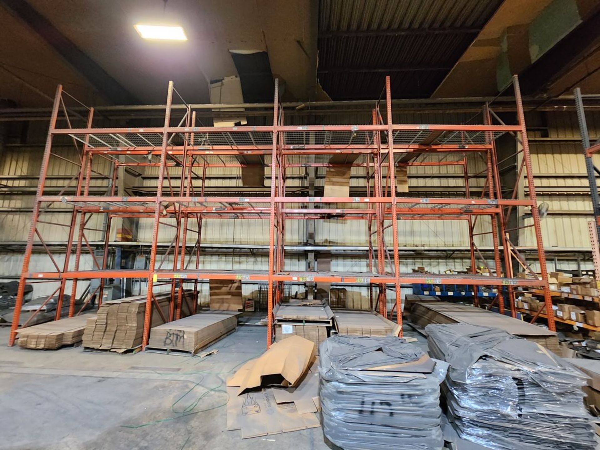 (4) Sections Of Pallet Racking (15) Uprights, 22' x 42"; (69) 9' Crossbeams; (2) Uprights, 92" x - Image 3 of 10