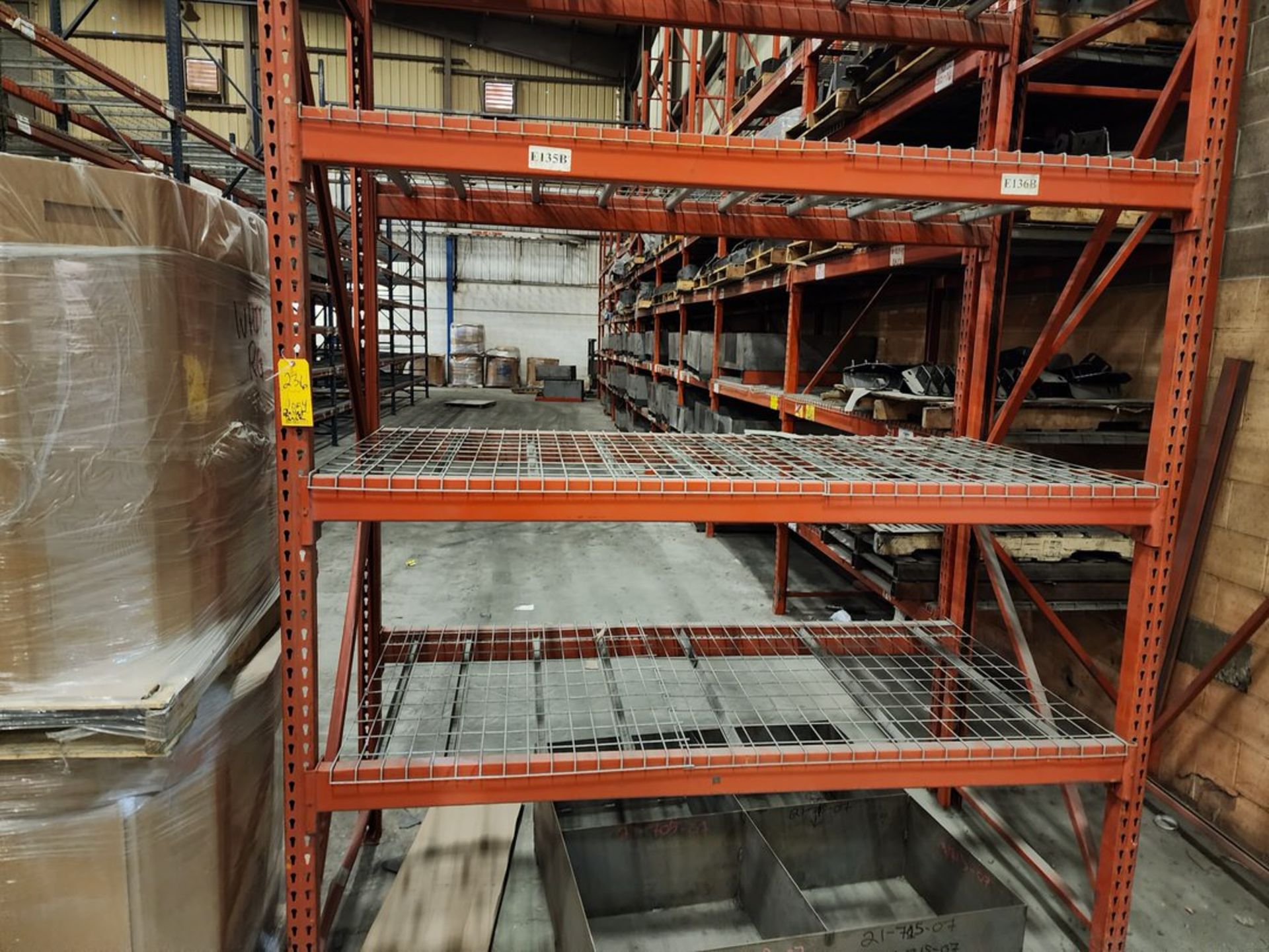 (4) Sections Of Pallet Racking (4) Uprights, 20' x 42"; (7) Uprights, 22' x 42"; (63-65) 108" - Image 13 of 15
